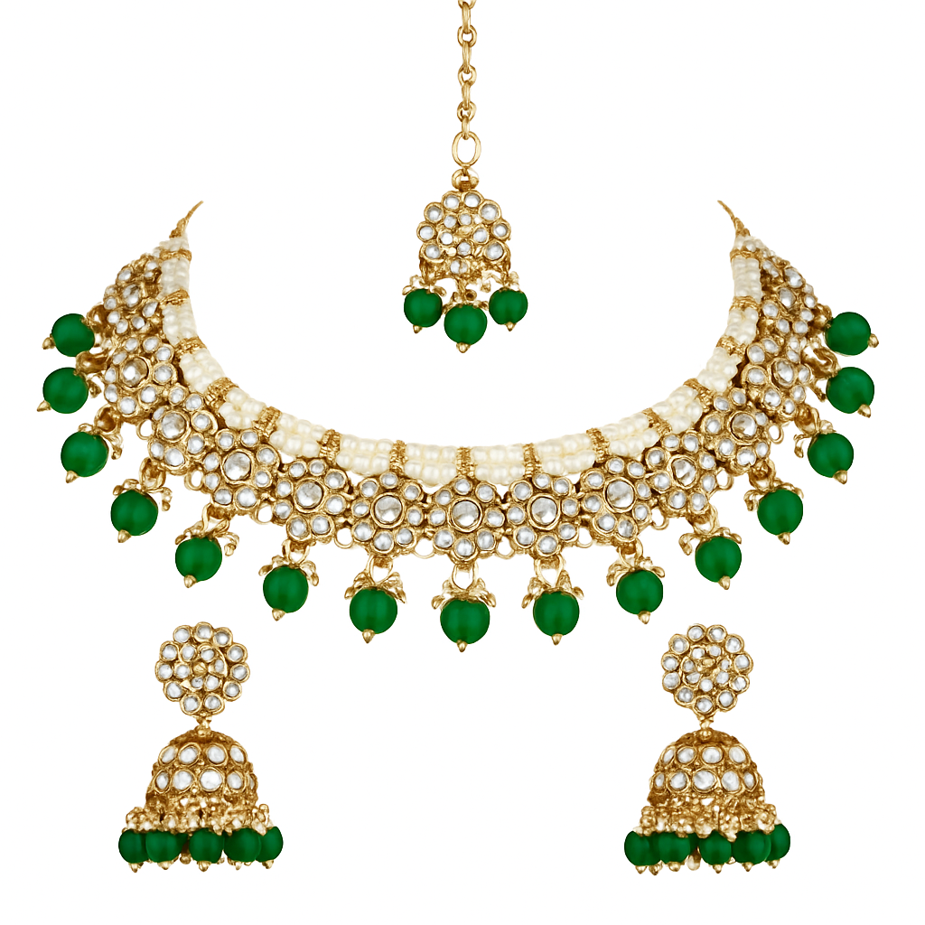 Vyoma Green Choker Set