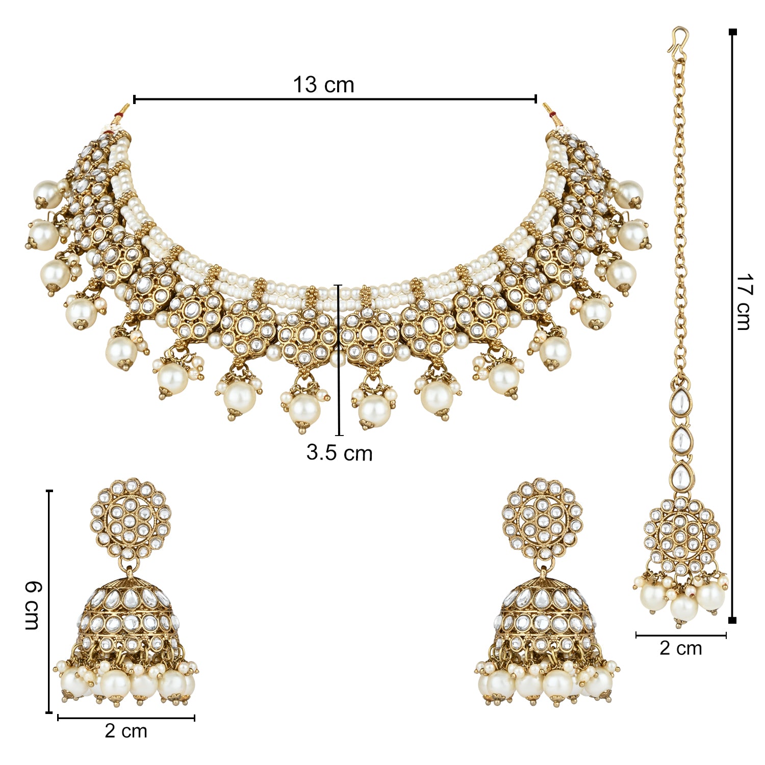Vyoma White Choker Set
