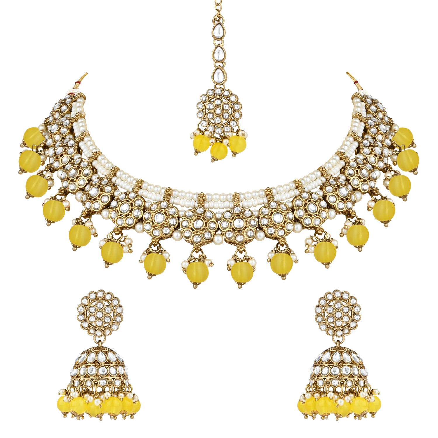 Vyoma Yellow Choker Set