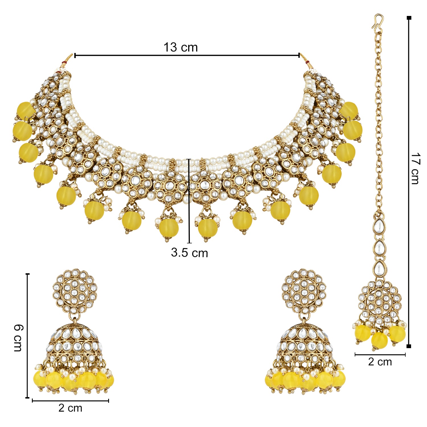 Vyoma Yellow Choker Set