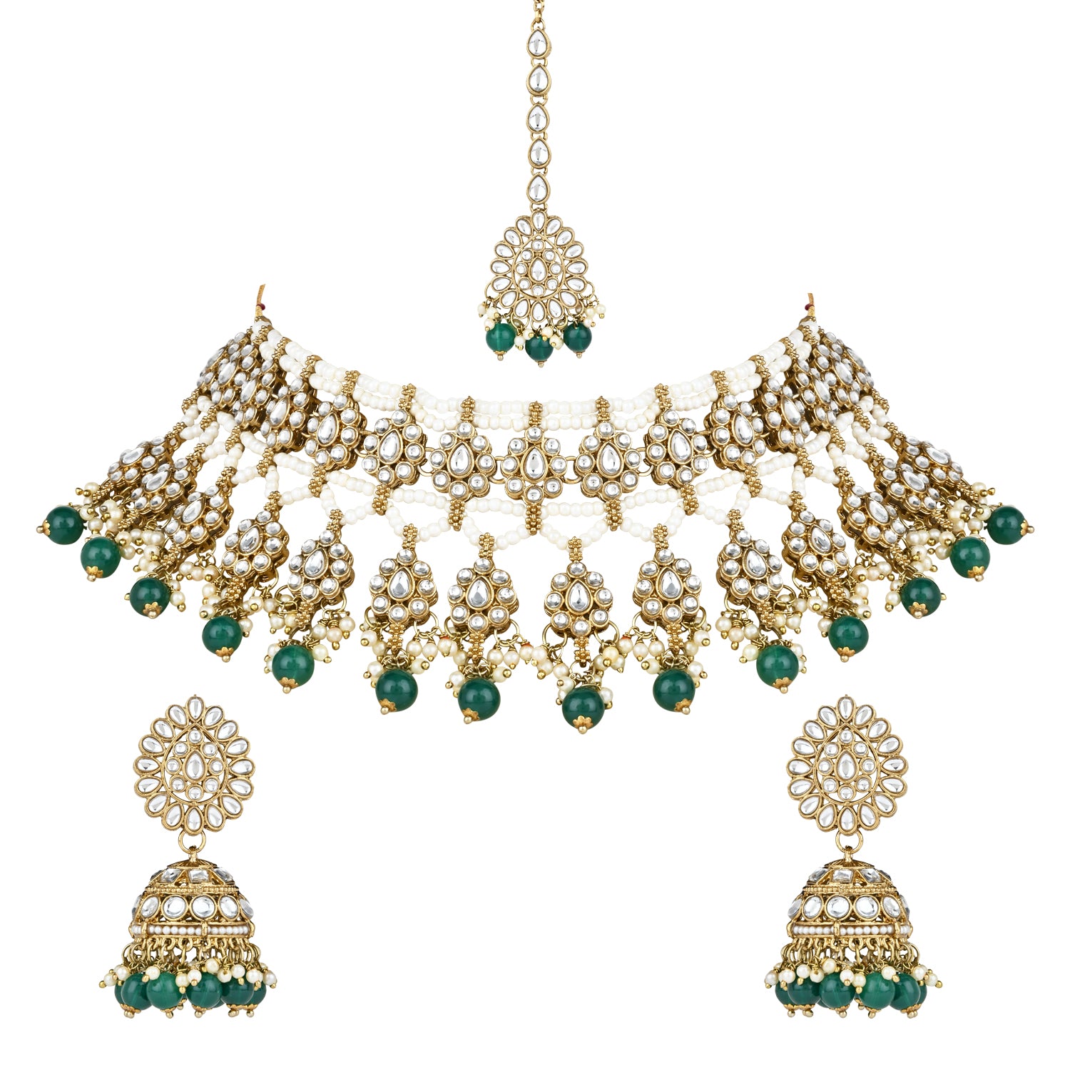 Neesha Green Choker Set