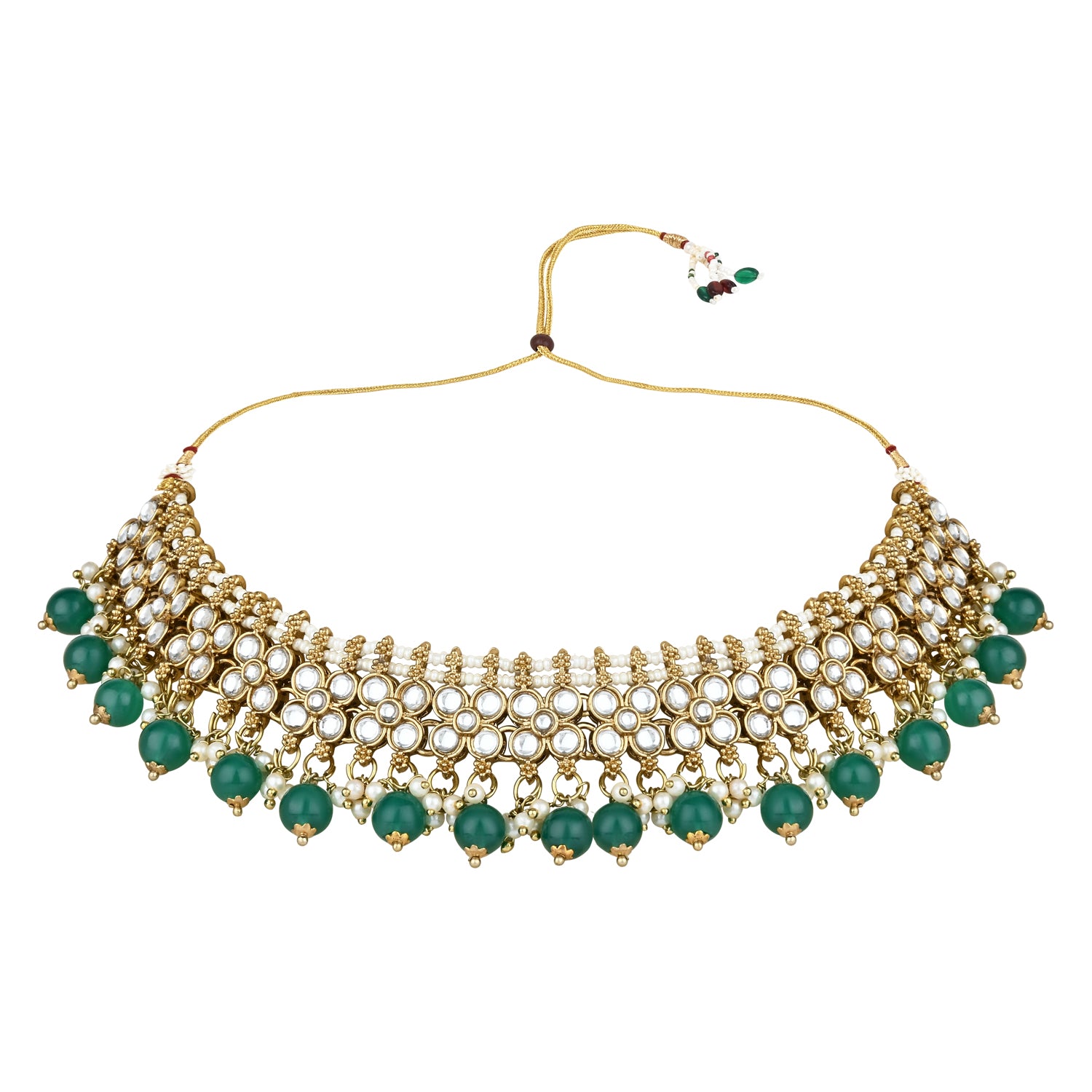 Aanchal Green Necklace Set