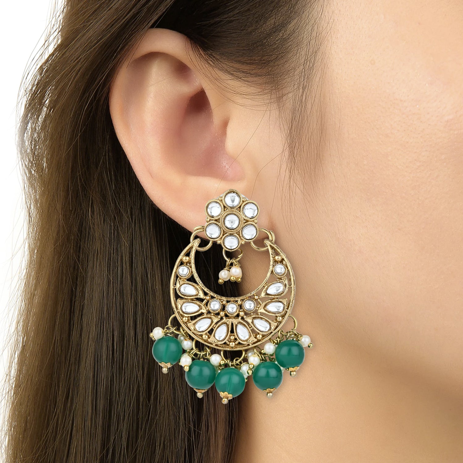 Aanchal Green Necklace Set