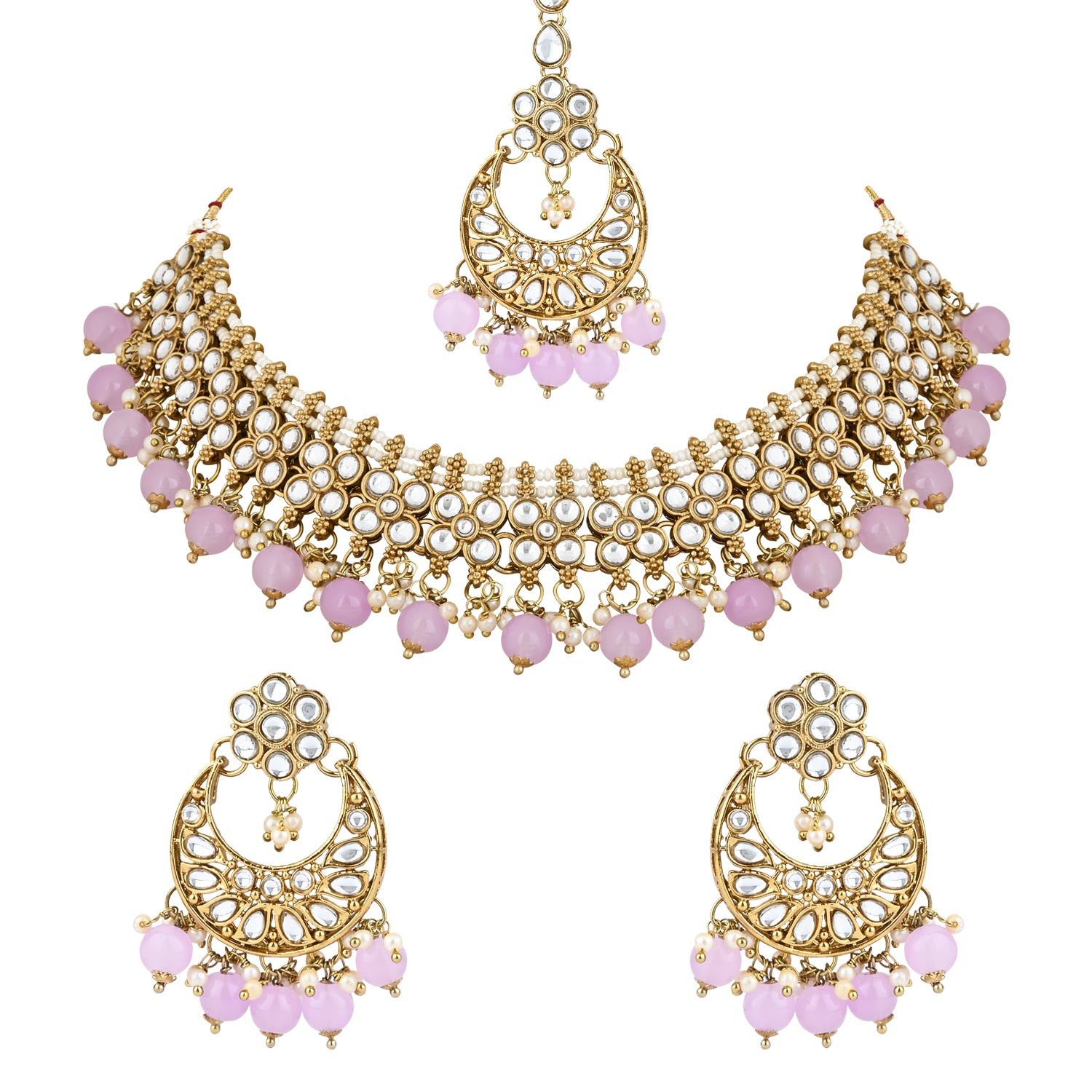 Aanchal Purple Necklace Set