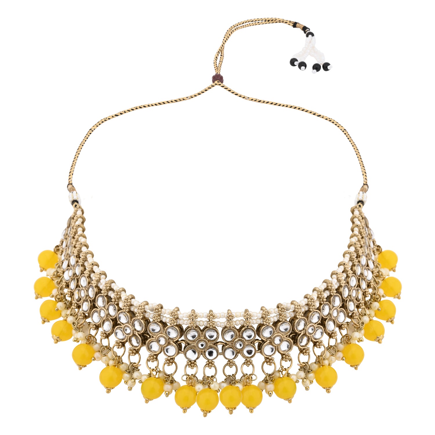 Aanchal Yellow Necklace Set