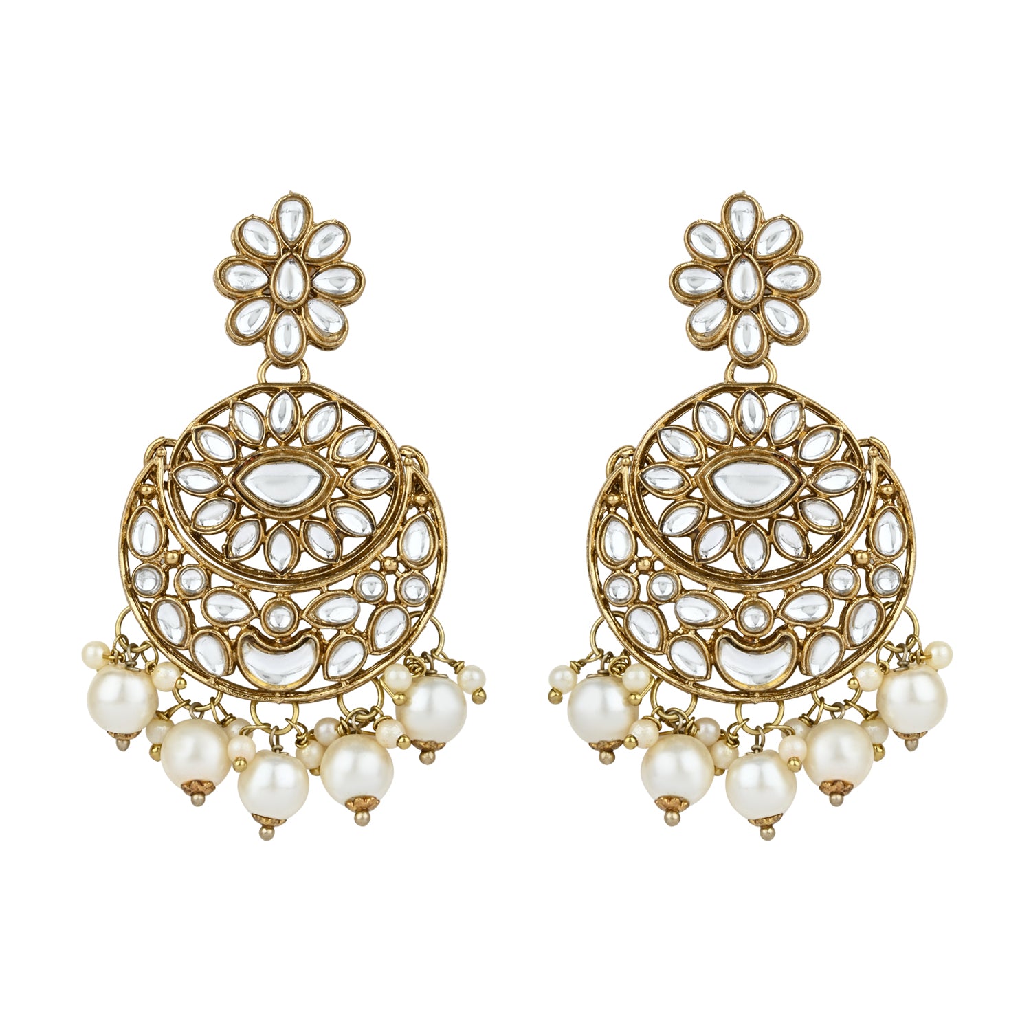 Kajal White Choker Set