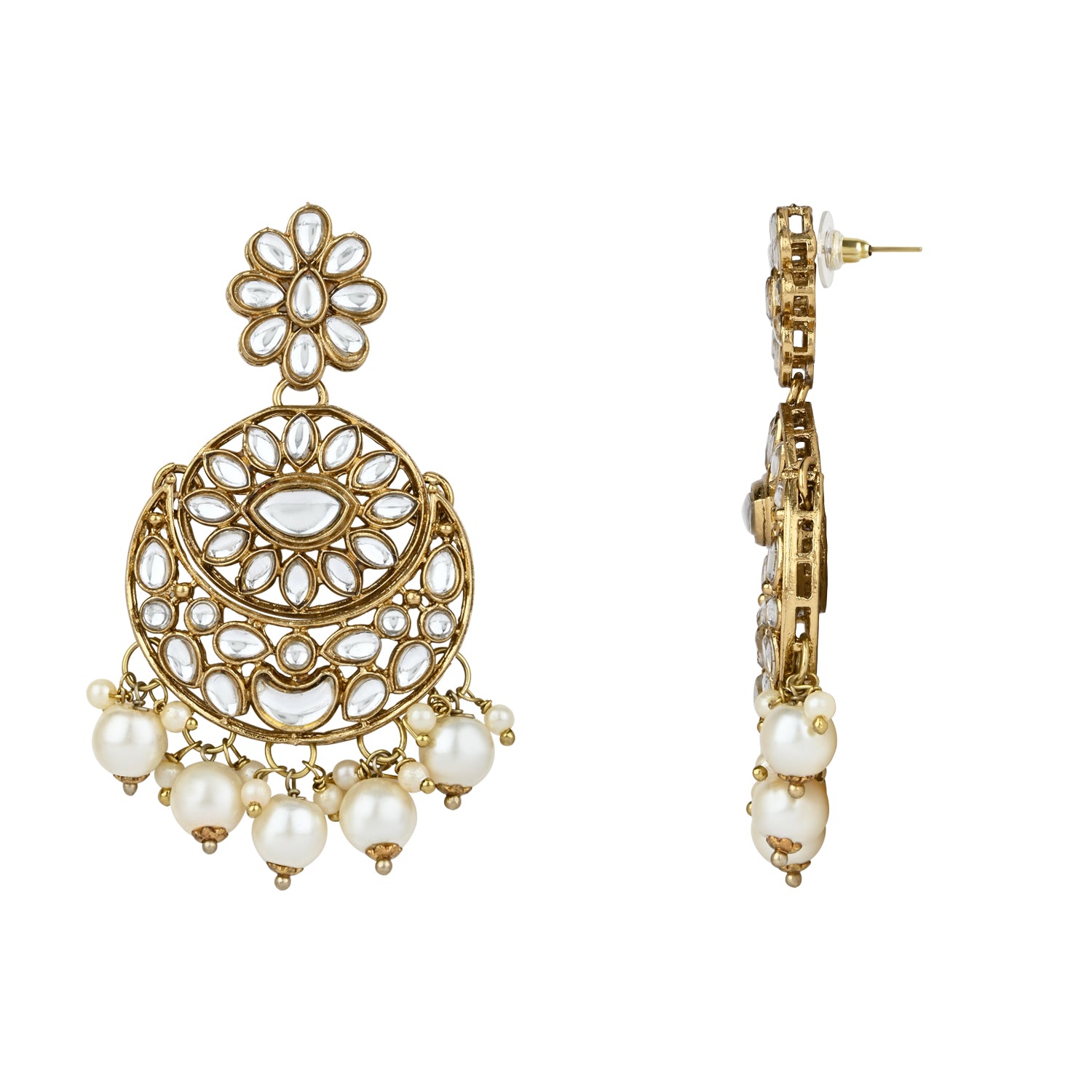 Kajal White Choker Set