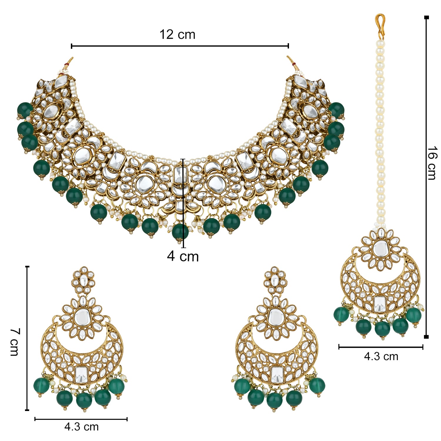 Paromita Green Choker Set
