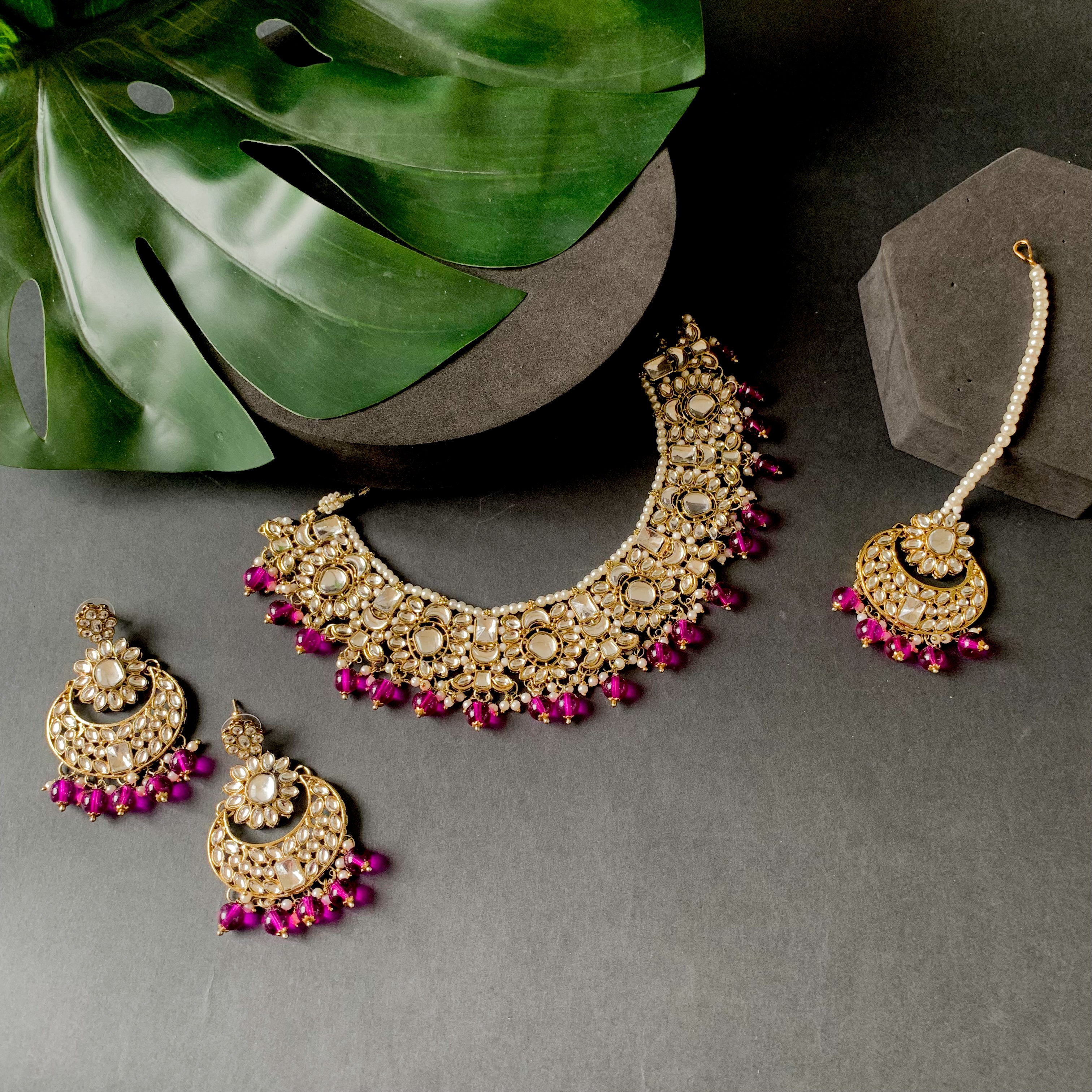 Paromita Pink Choker Set