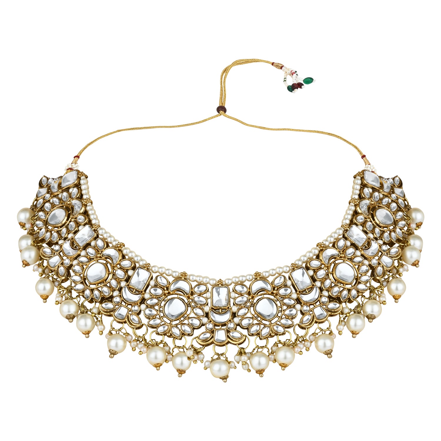 Paromita White Choker Set