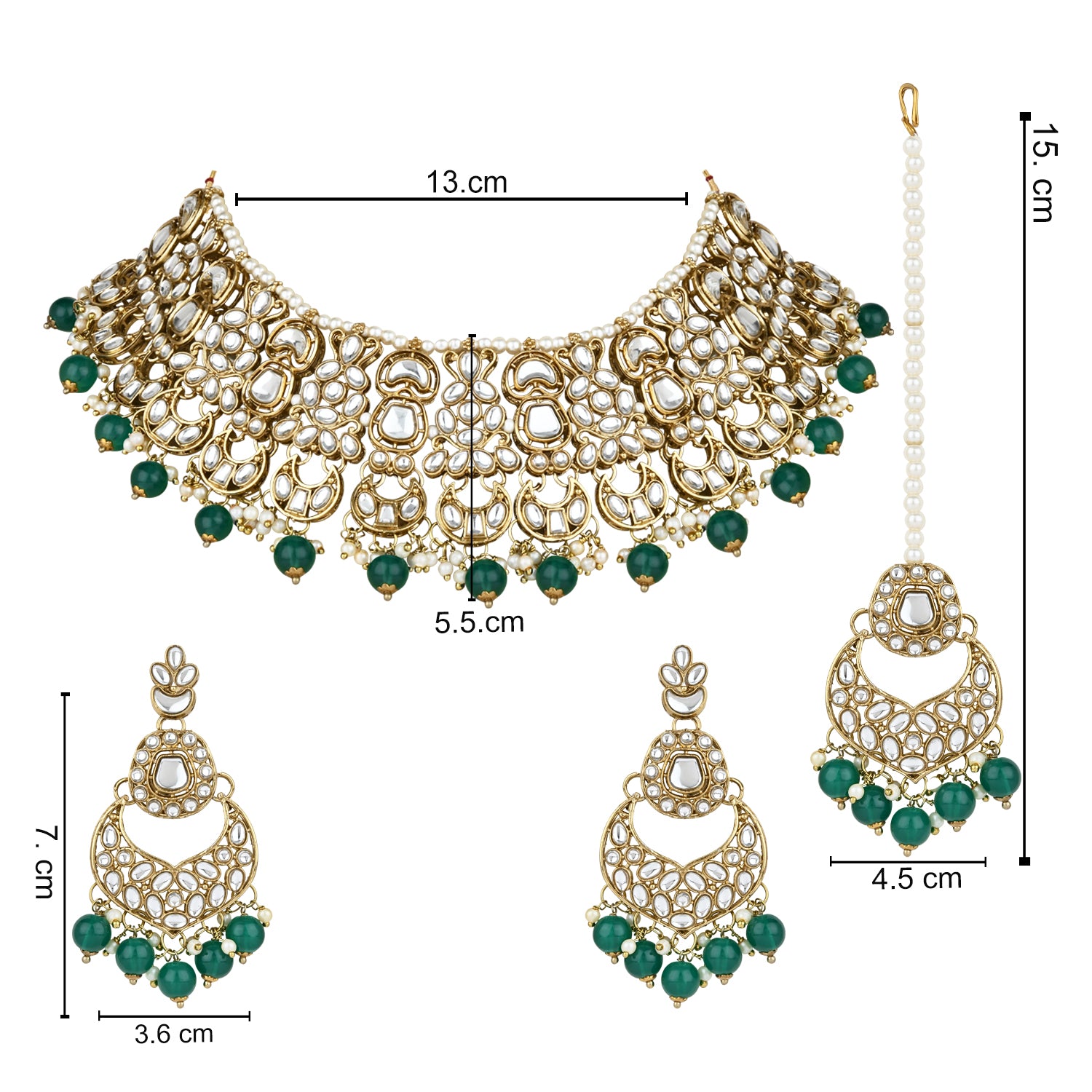 Rasika Green Choker Set