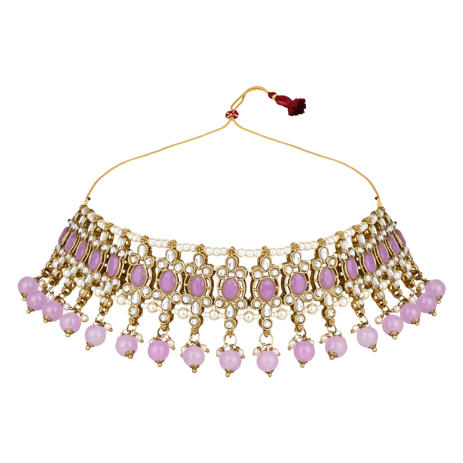 Shalina Purple Choker Set