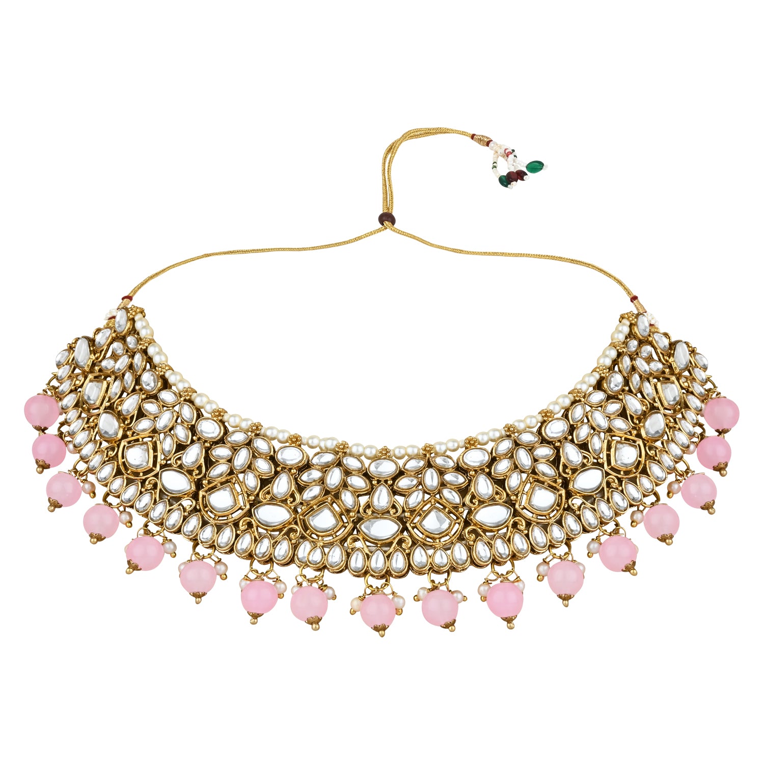 Jenisha Pink Choker Set