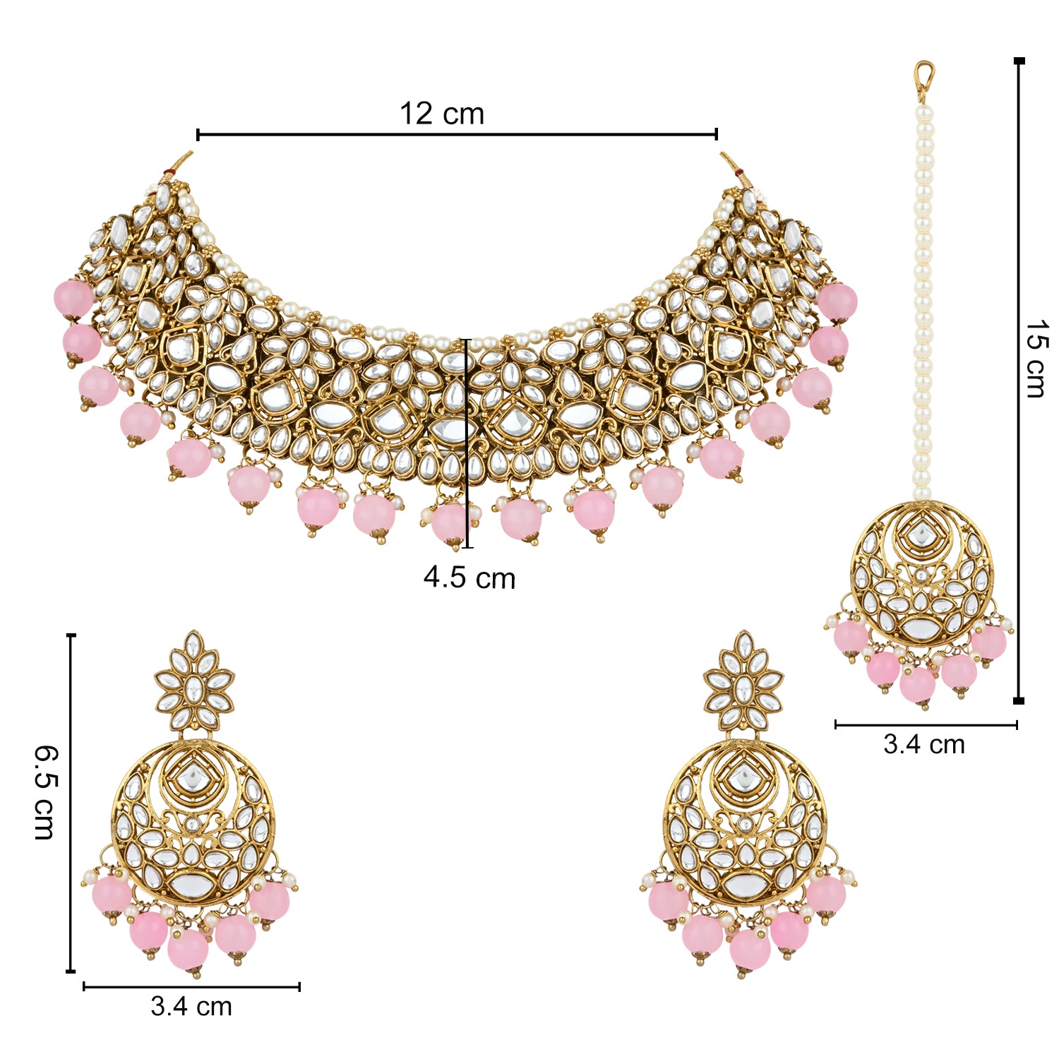 Jenisha Pink Choker Set