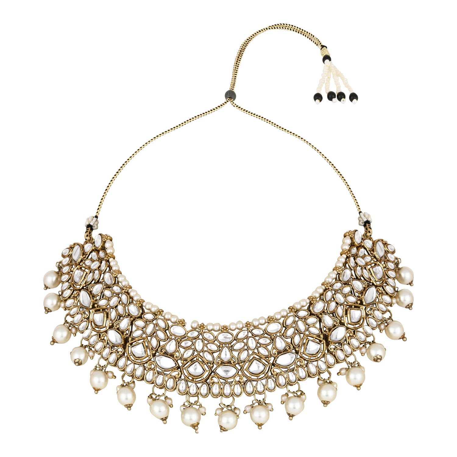 Jenisha White Choker Set
