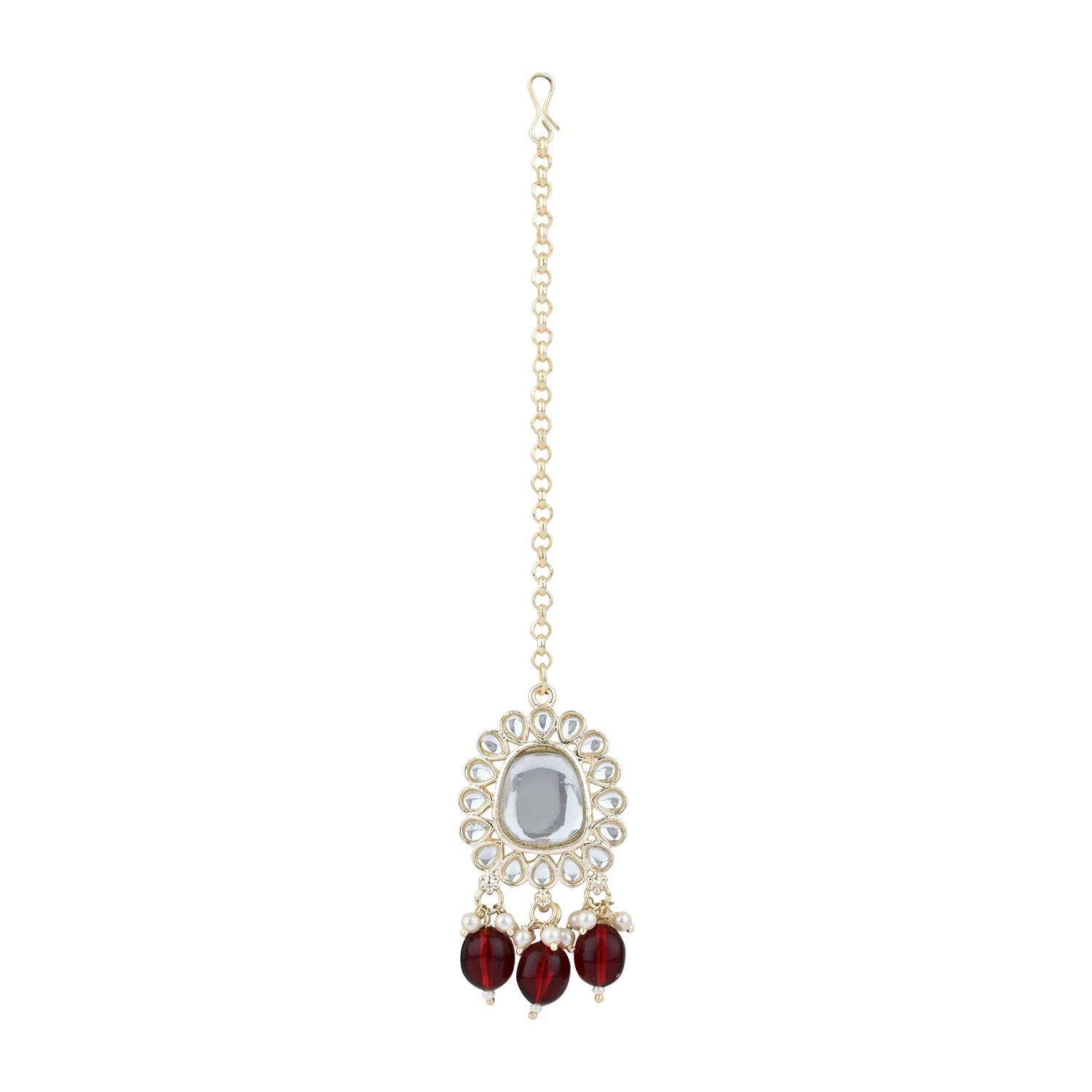 Lavishka Maroon Choker Set