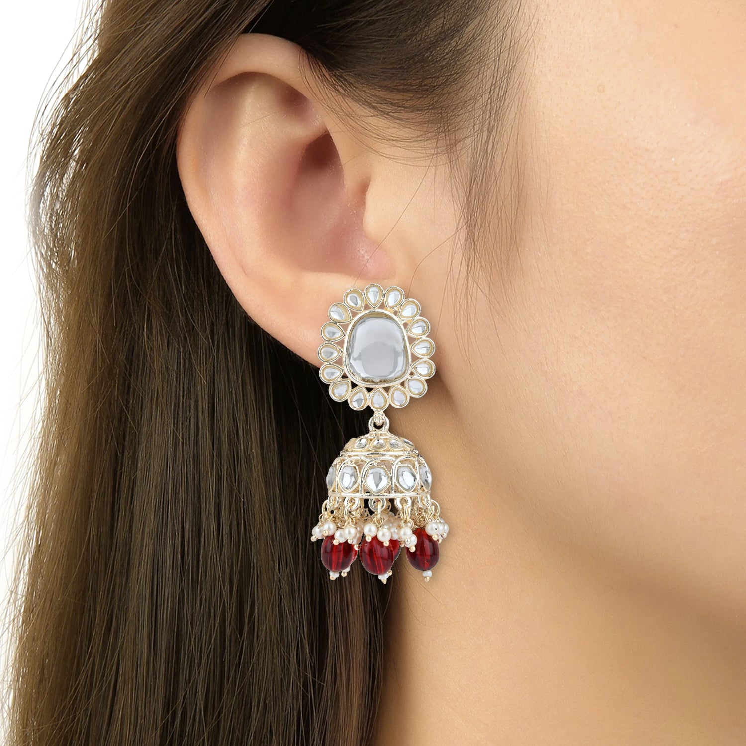 Lavishka Maroon Choker Set