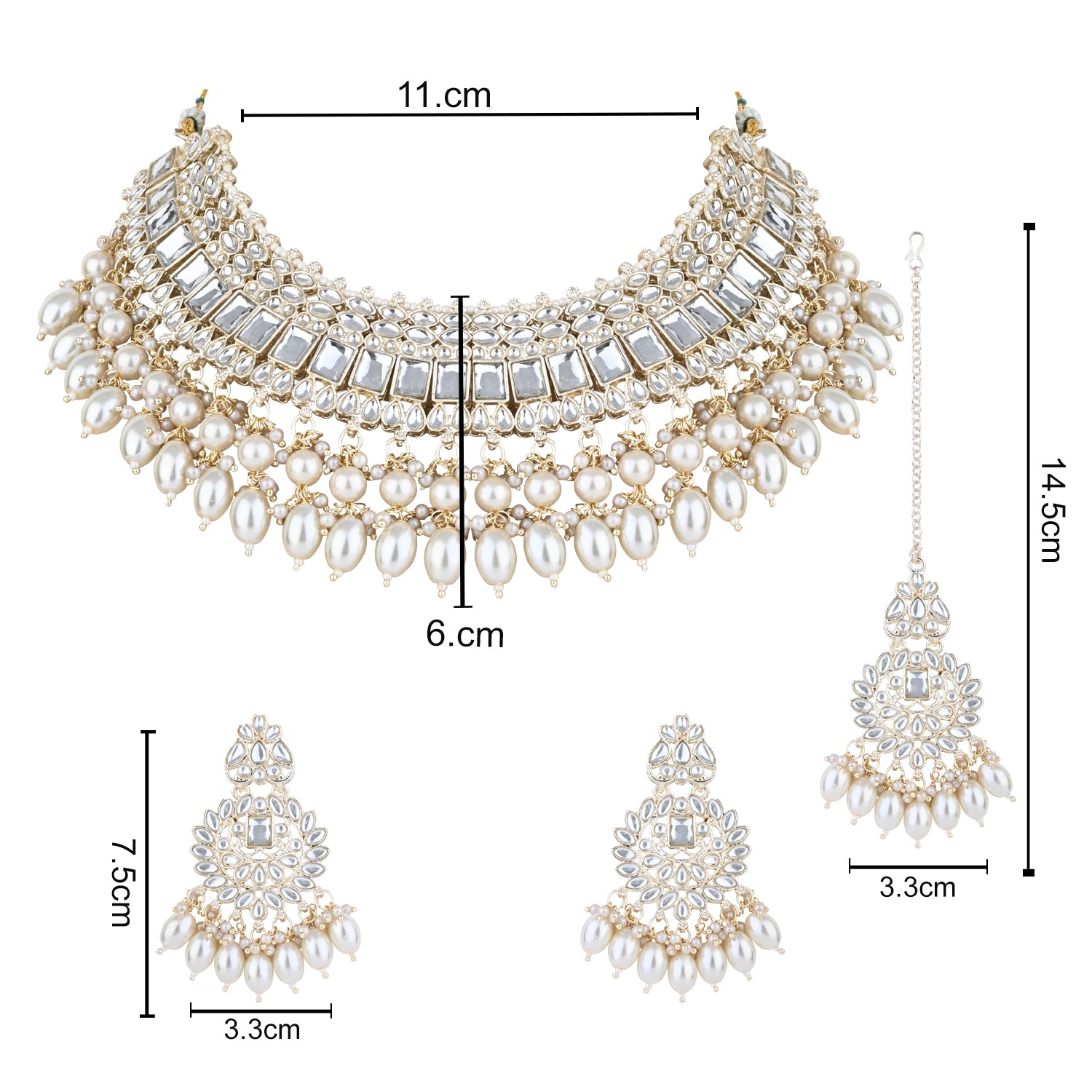 Bhavini White Choker