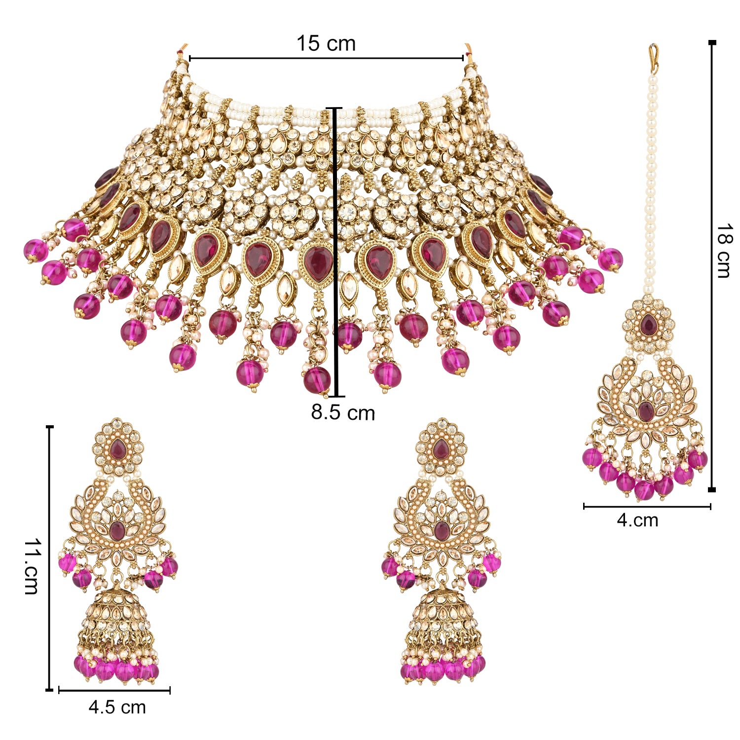 Vinisha Wine Choker Set