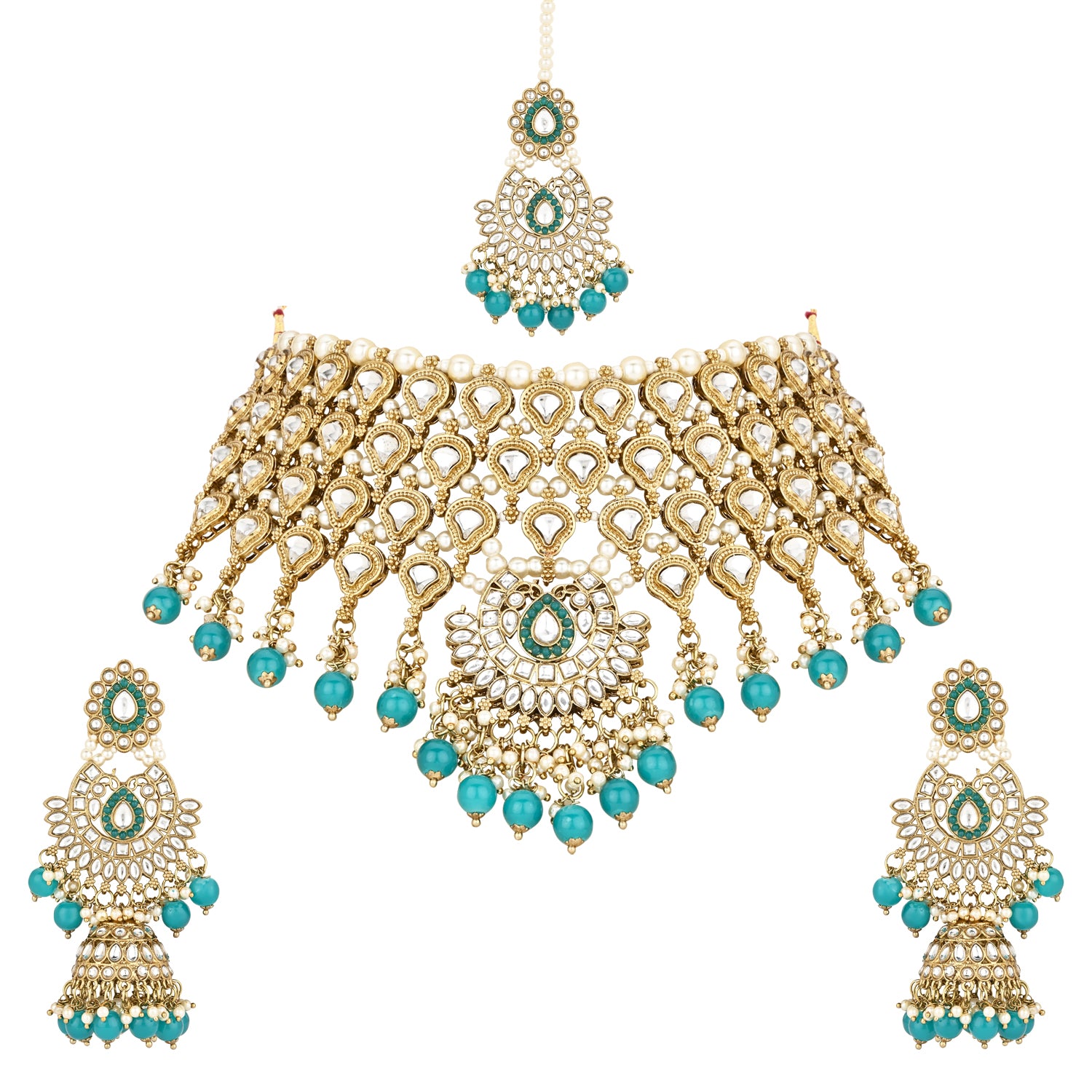 Ruchira Turquoise Choker Set