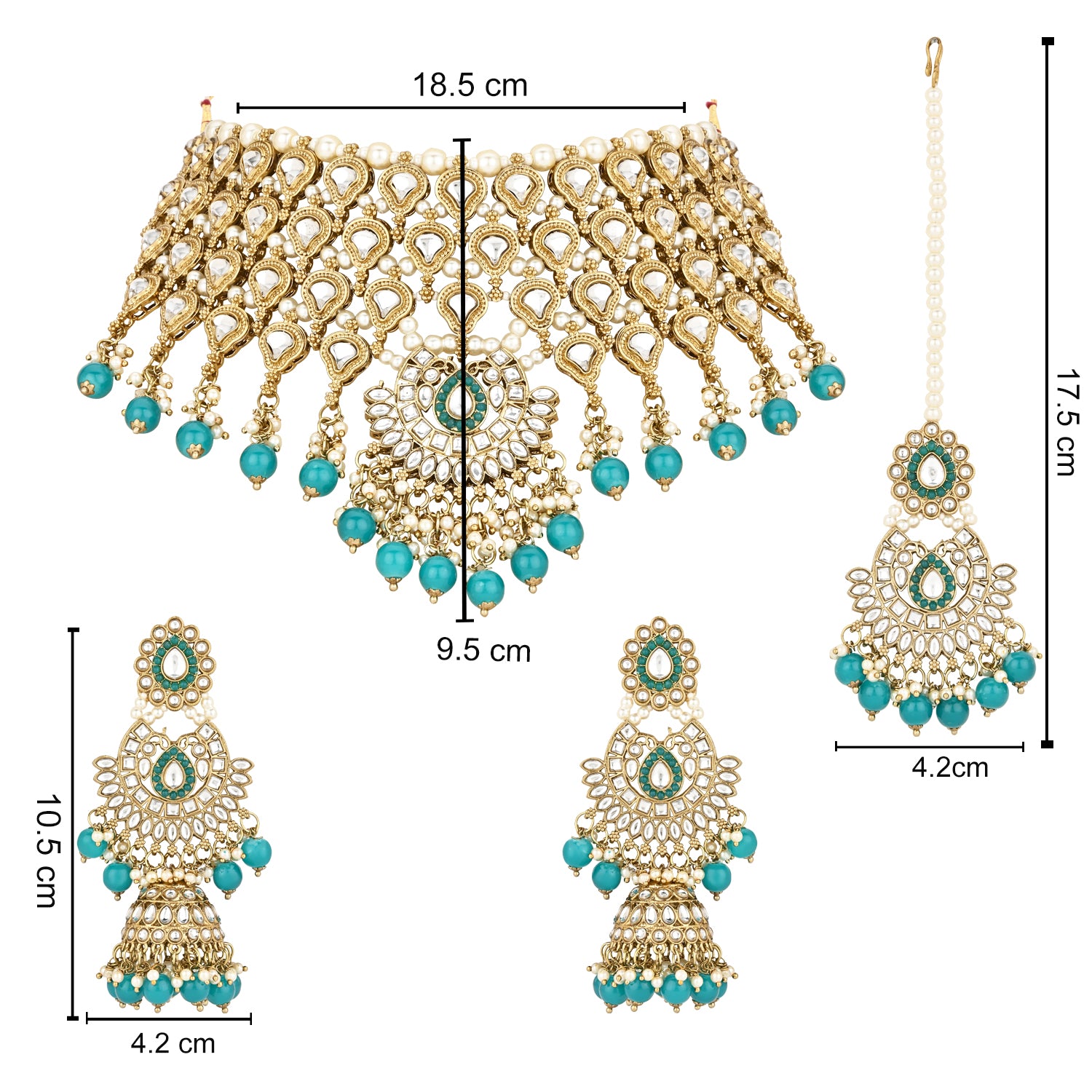 Ruchira Turquoise Choker Set