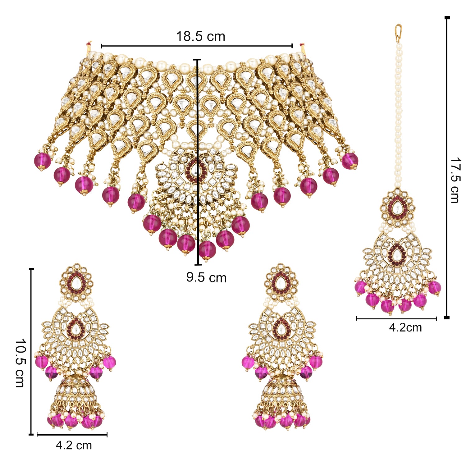 Ruchira Wine Choker Set