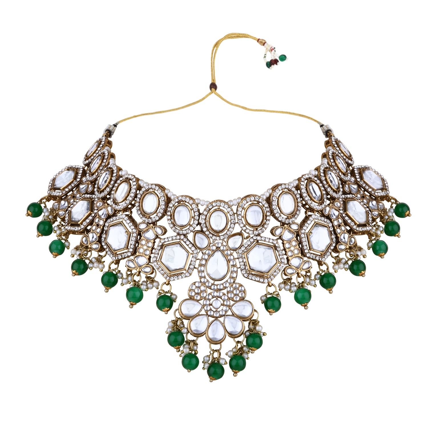 Taashi Green Necklace Set