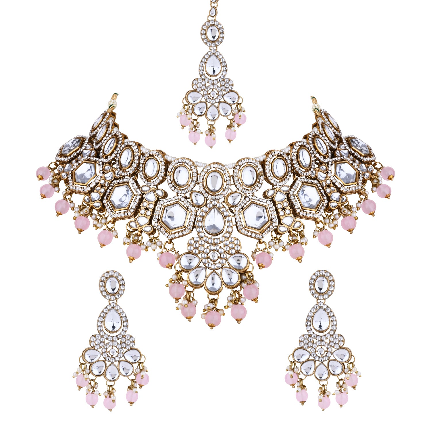 Taashi Pink Necklace Set