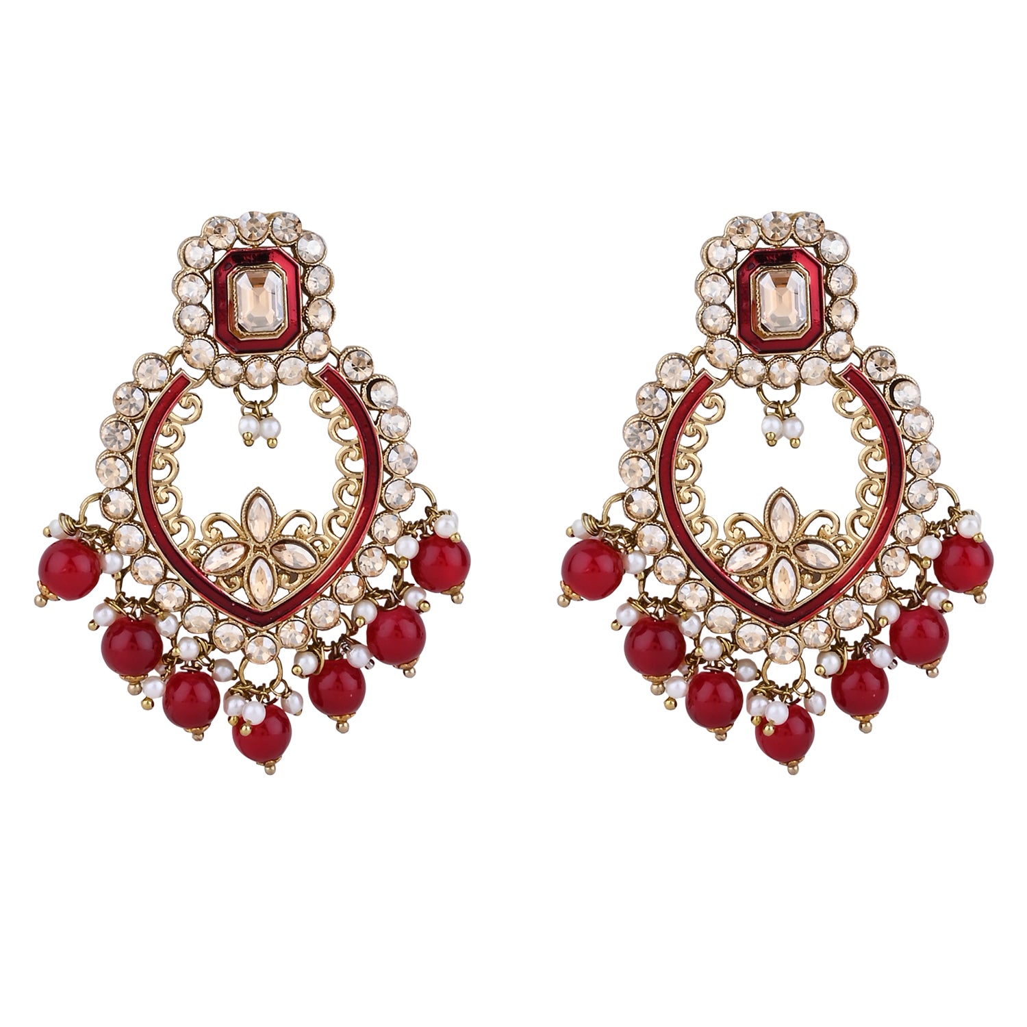 Fareeha Maroon Necklace Set