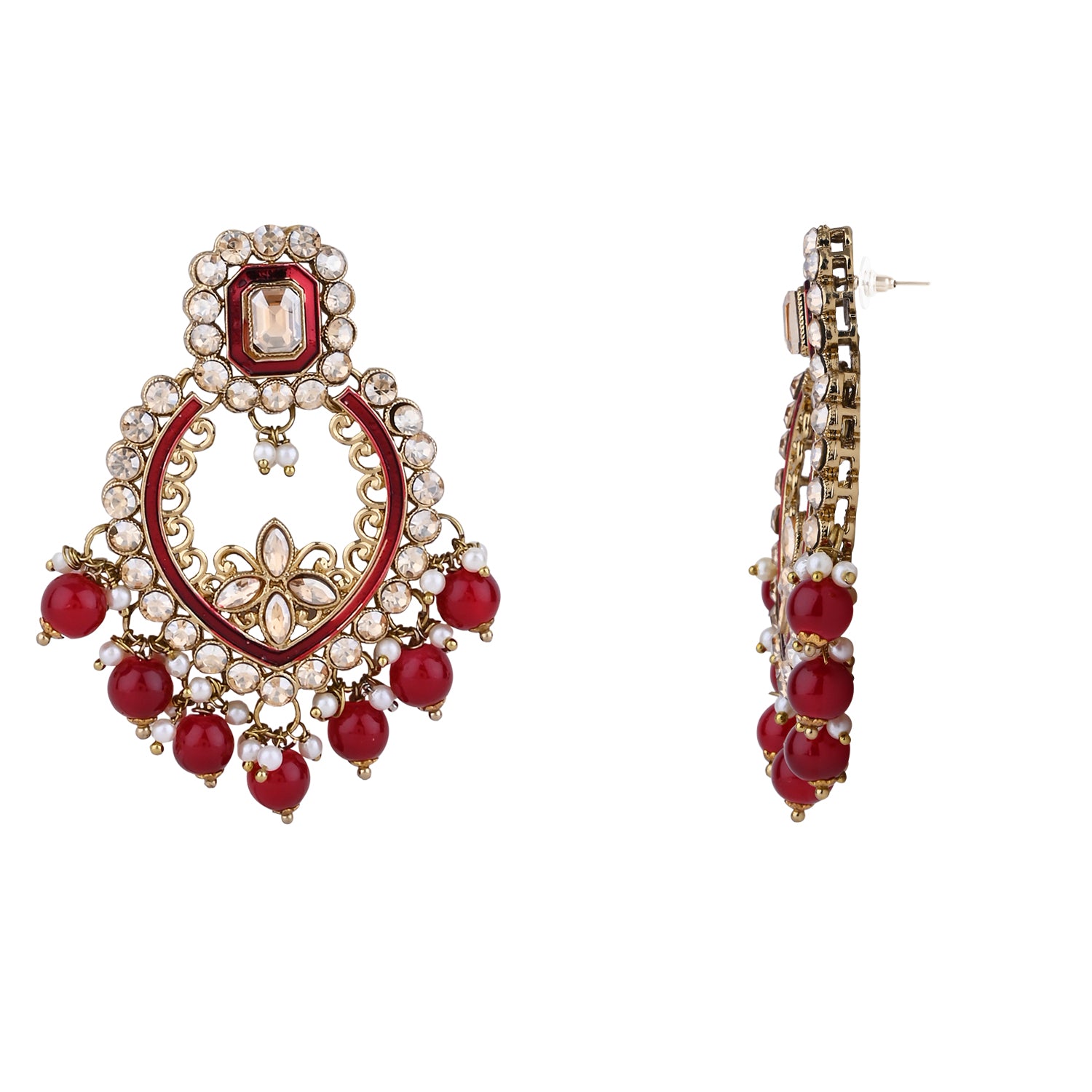Fareeha Maroon Necklace Set