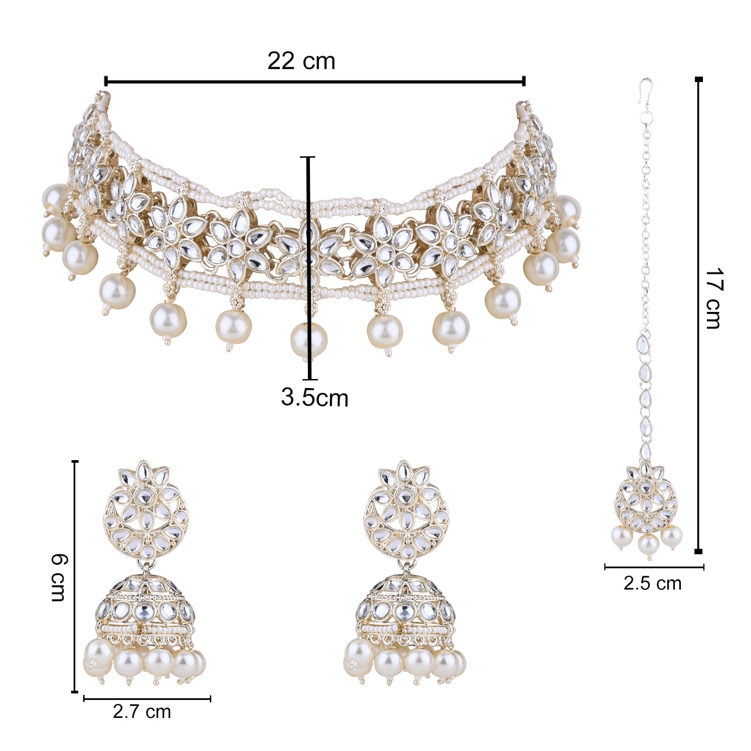 Sasha White Choker Set
