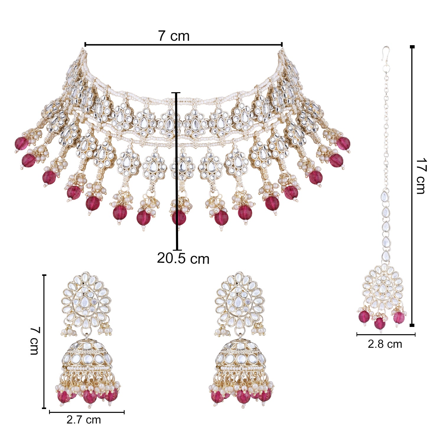 Aadhira Pink Choker Set
