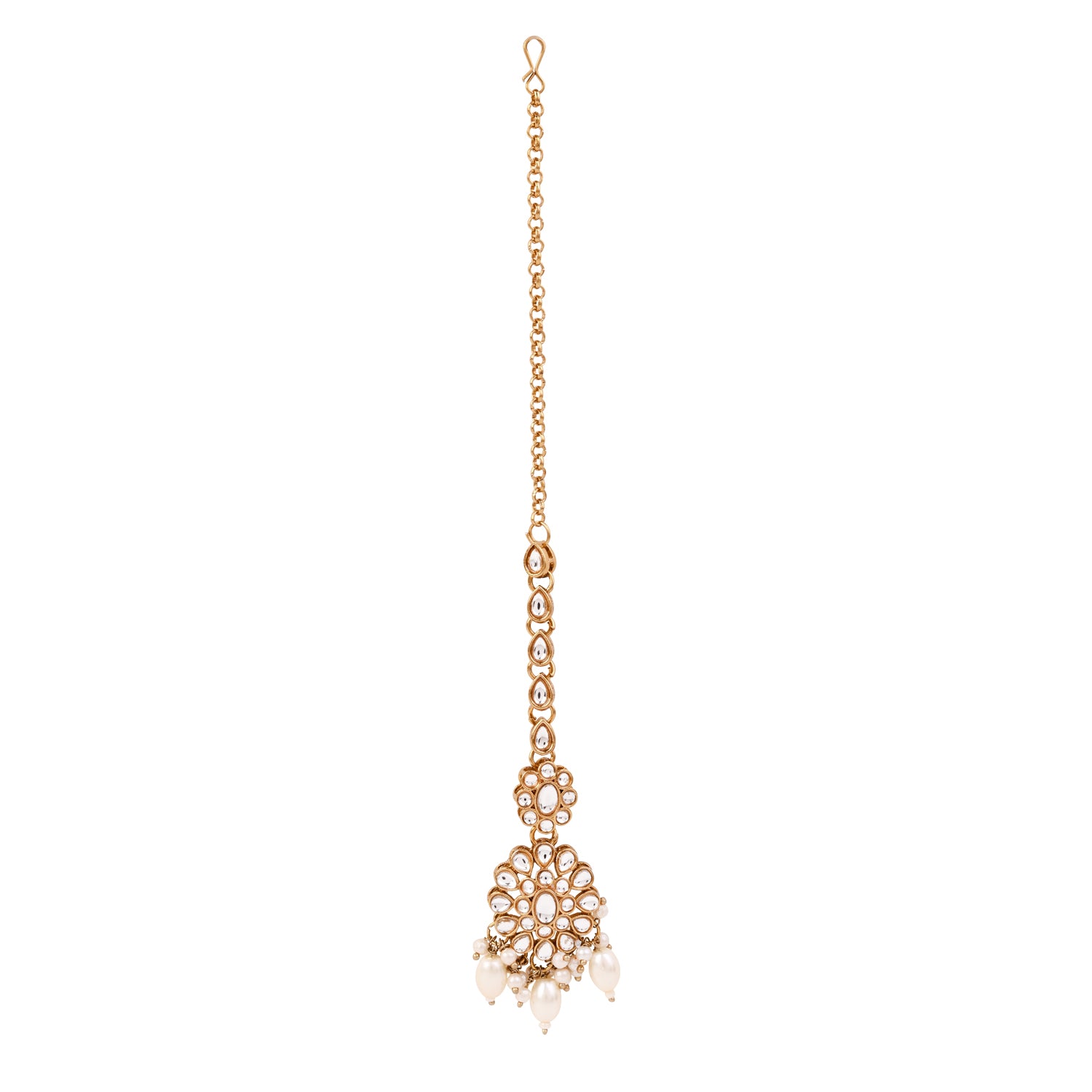 Nalisha - White Kundan Necklace Set