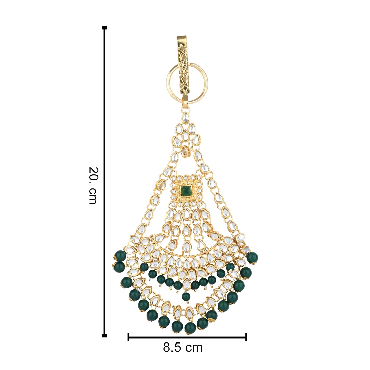 Rutvi Green Chabi Challa/Challa Waist Chain