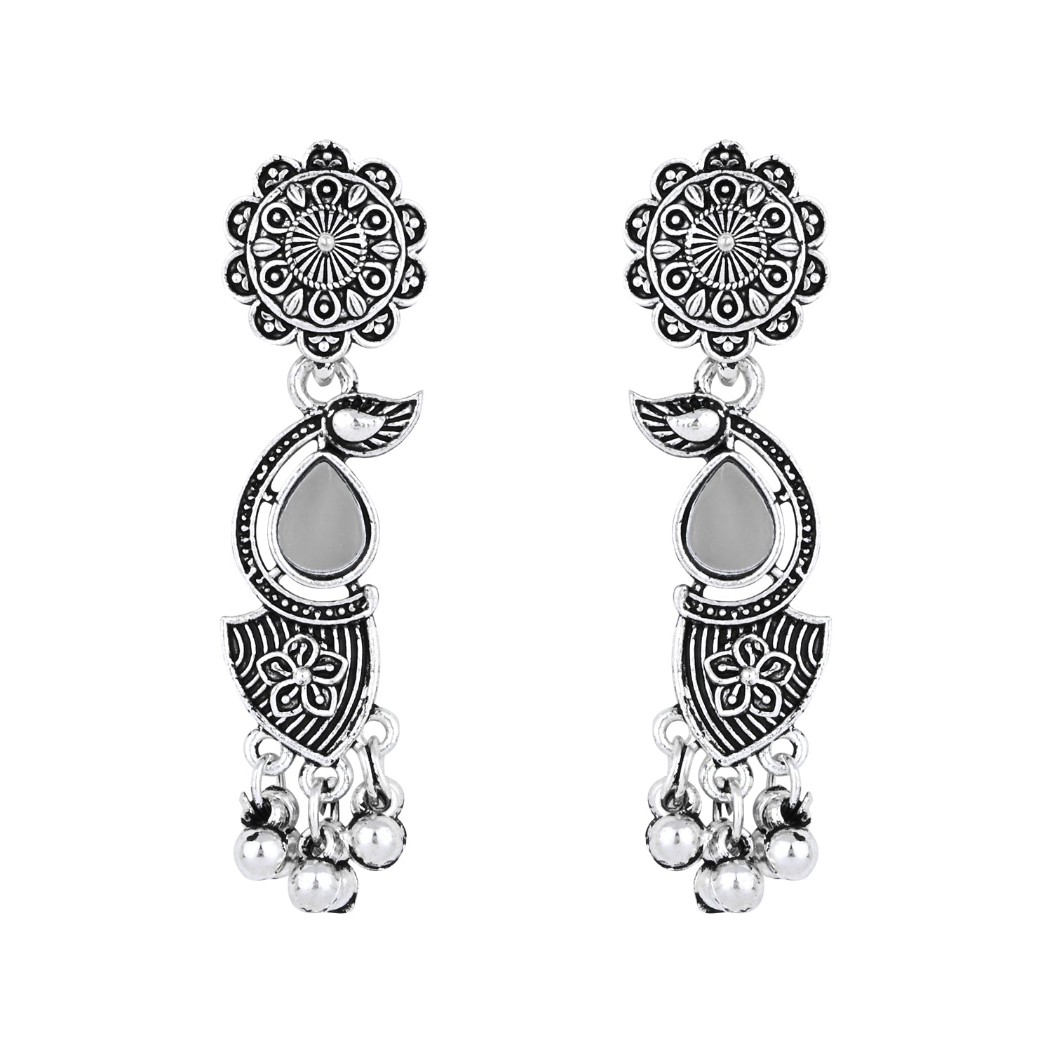 Tiya Oxidised Choker Set