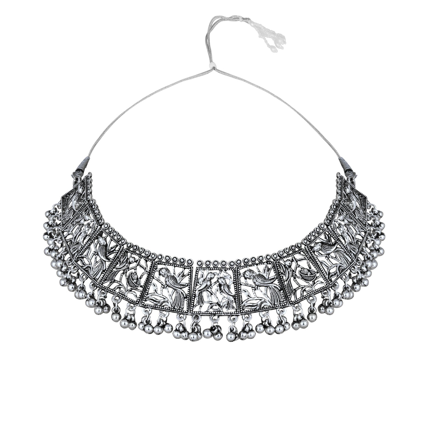 Hansika Oxidised Choker Set