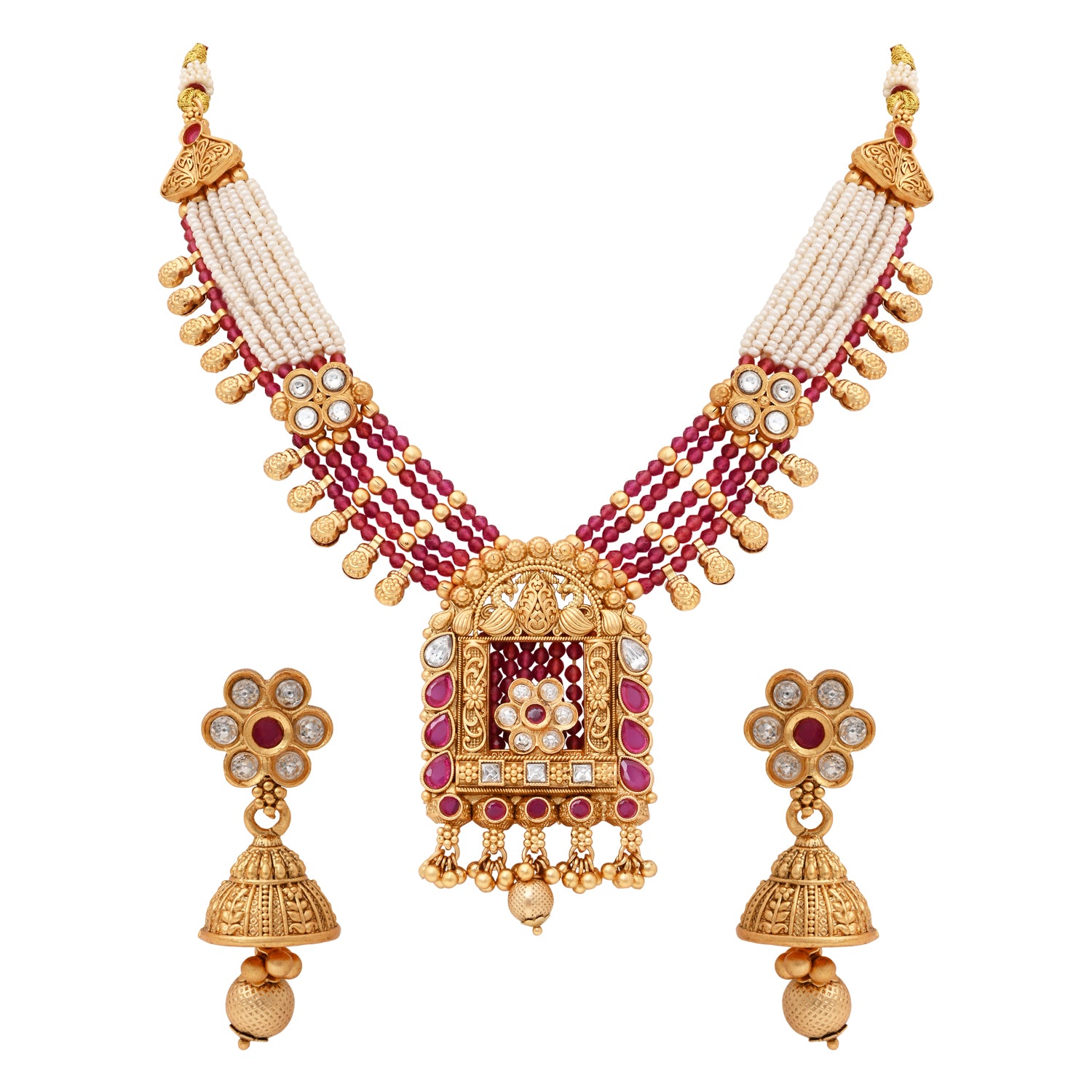 Aastha Pink Necklace Set