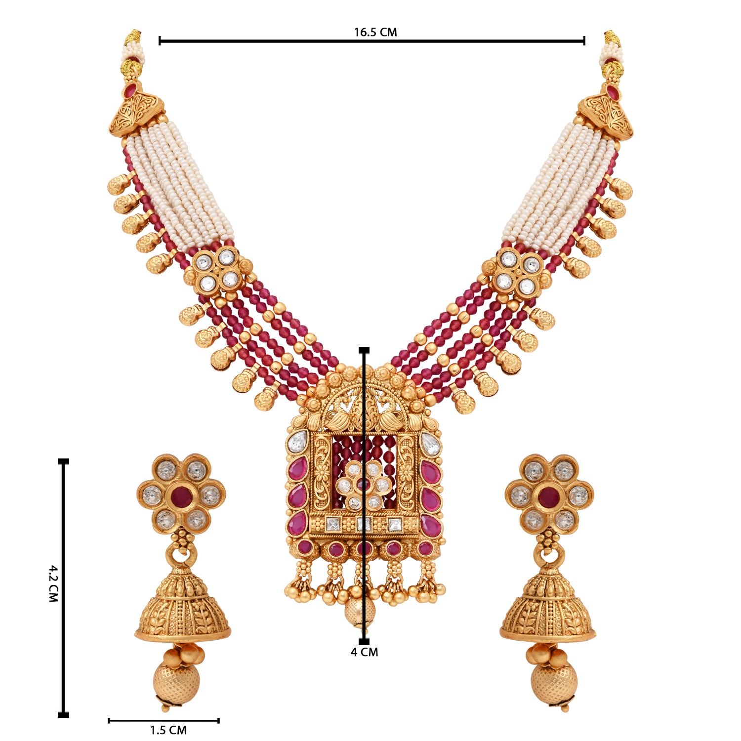 Aastha Pink Necklace Set