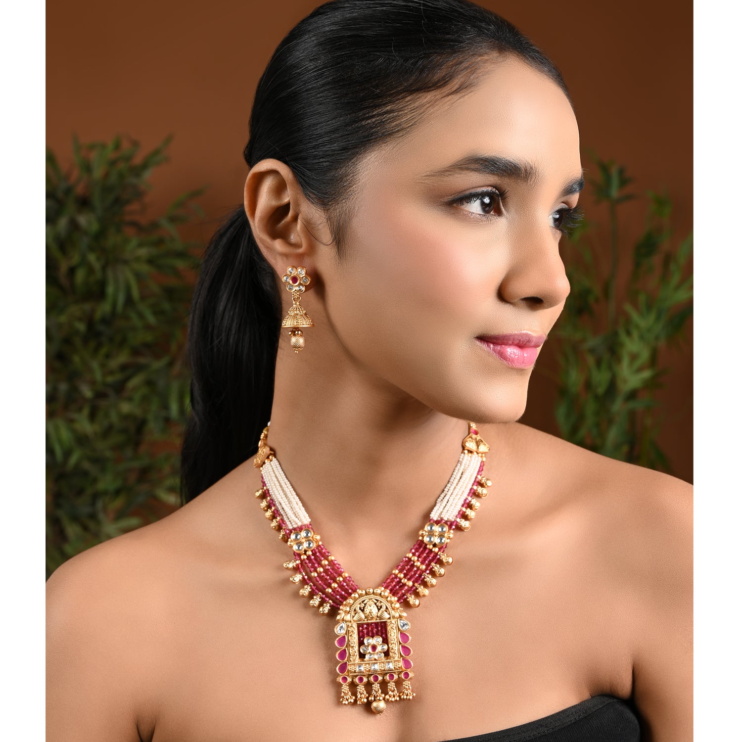 Aastha Pink Necklace Set