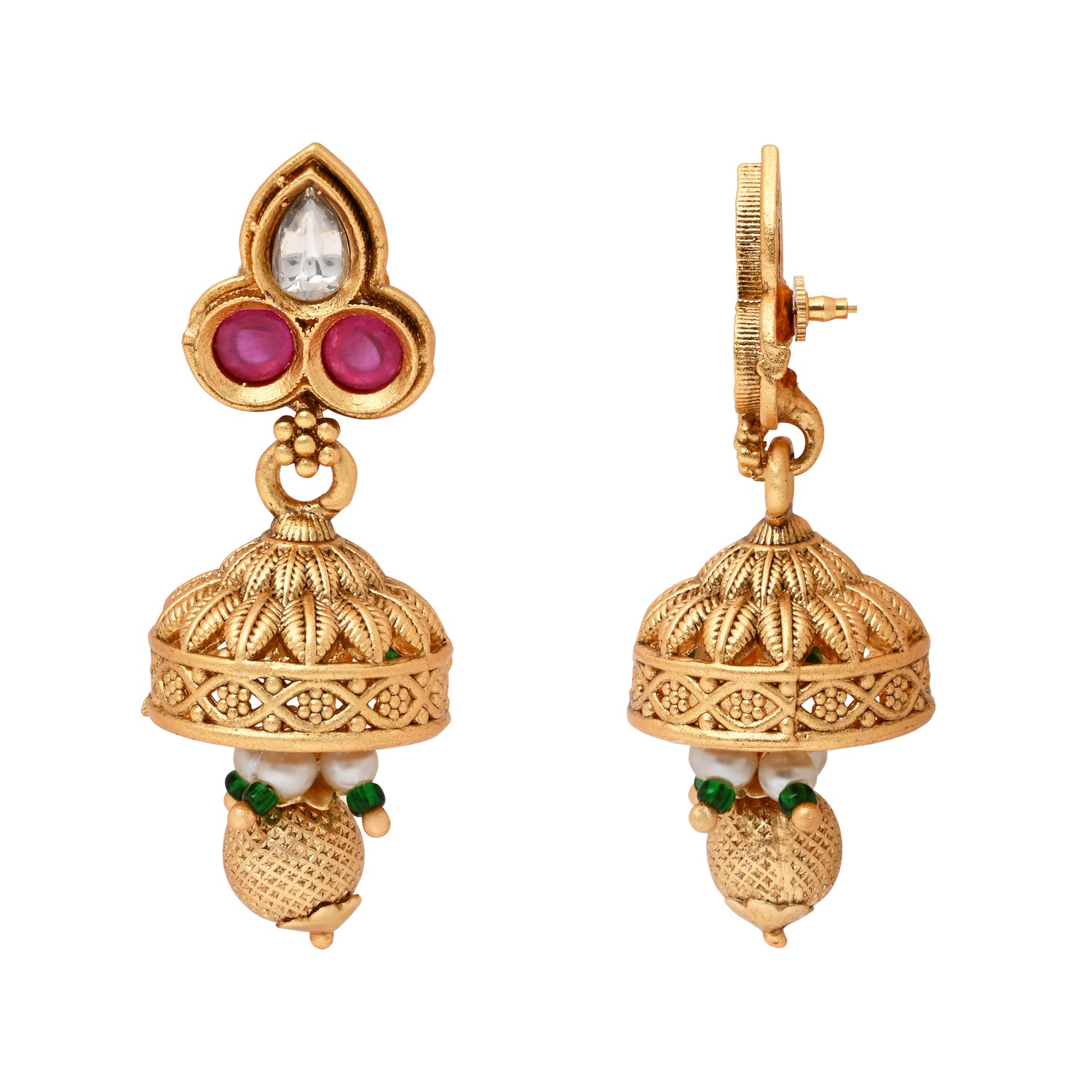 Hinal Green Necklace Set