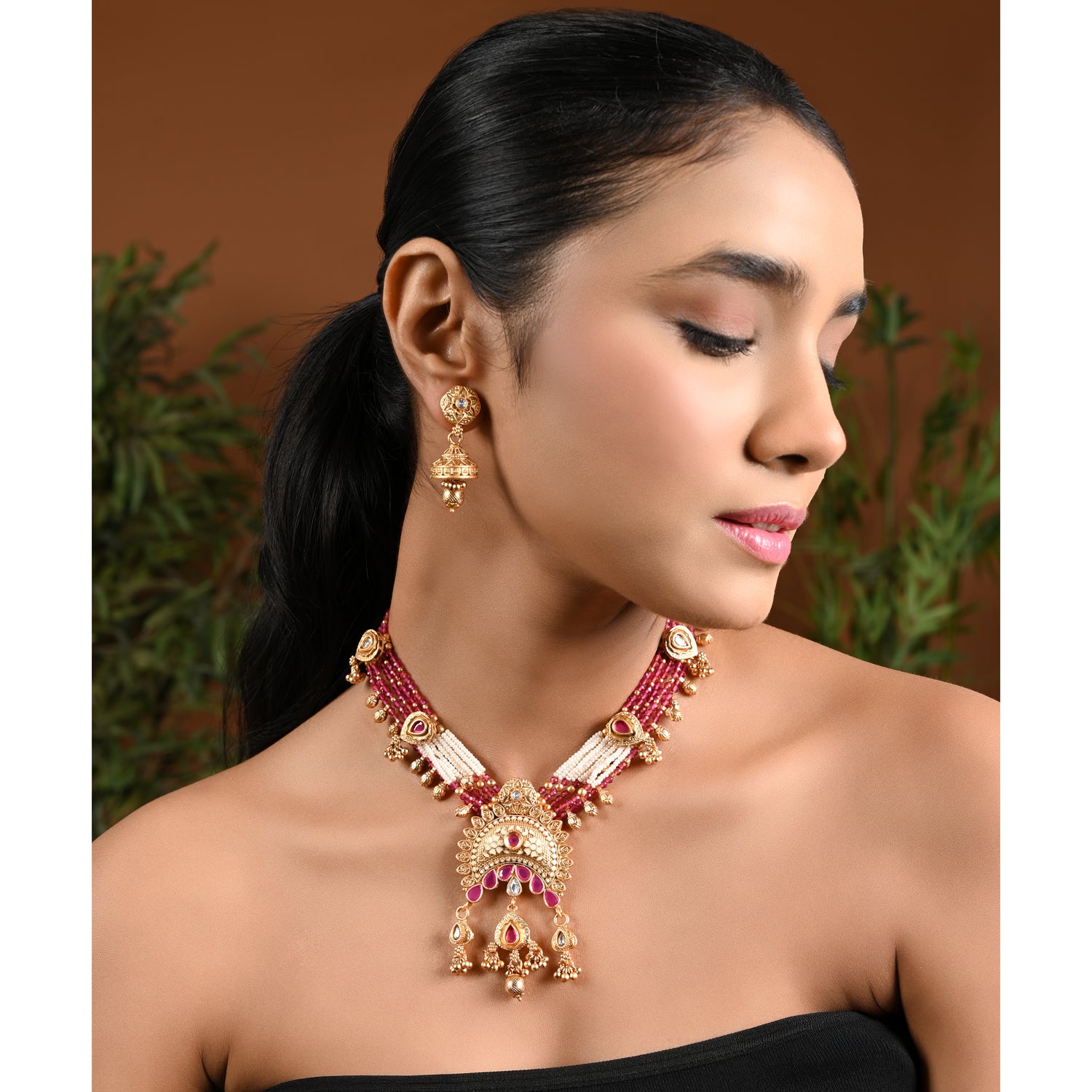 Swati Pink Necklace Set