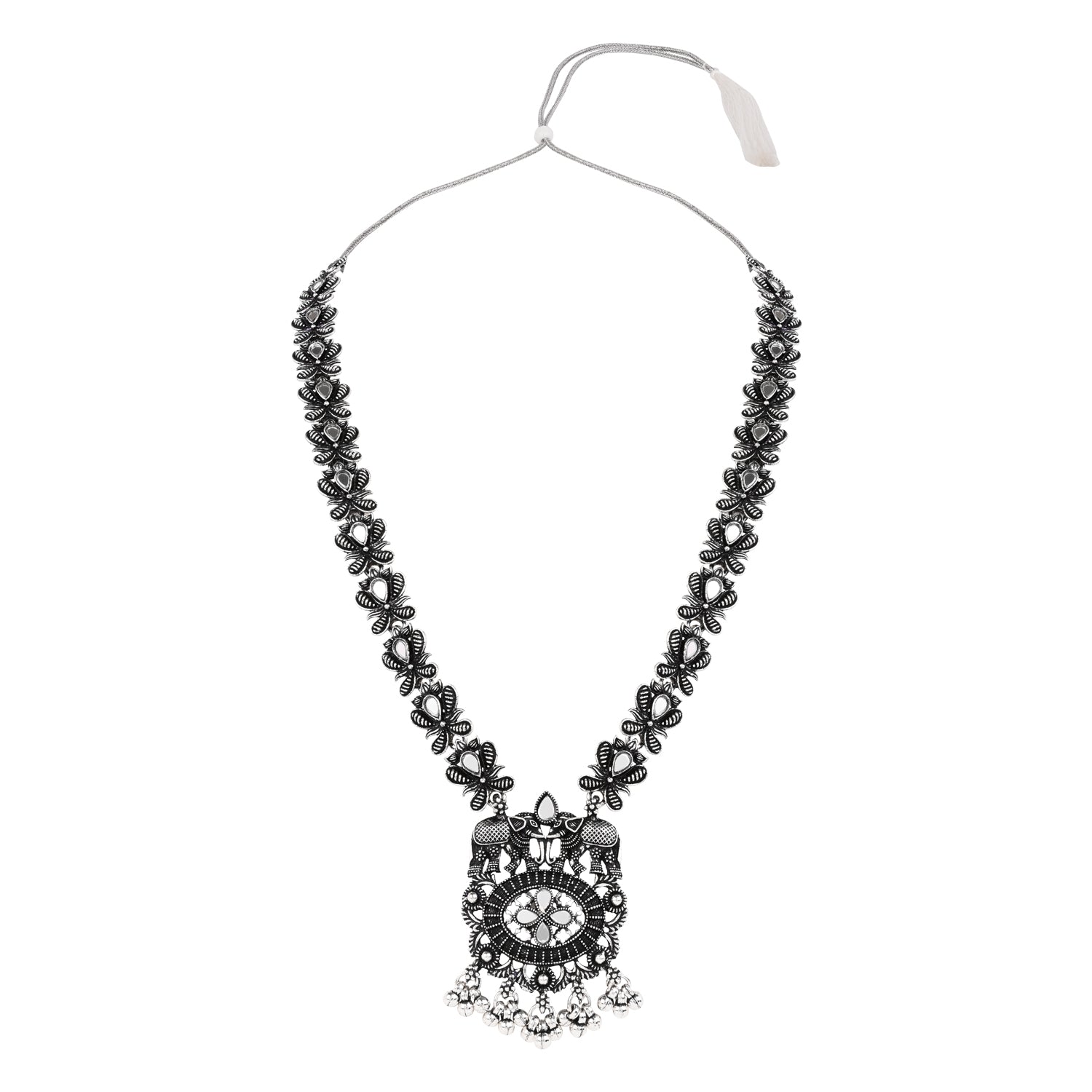 Oxidised Elephant Necklace Set - Tribal Ethnic