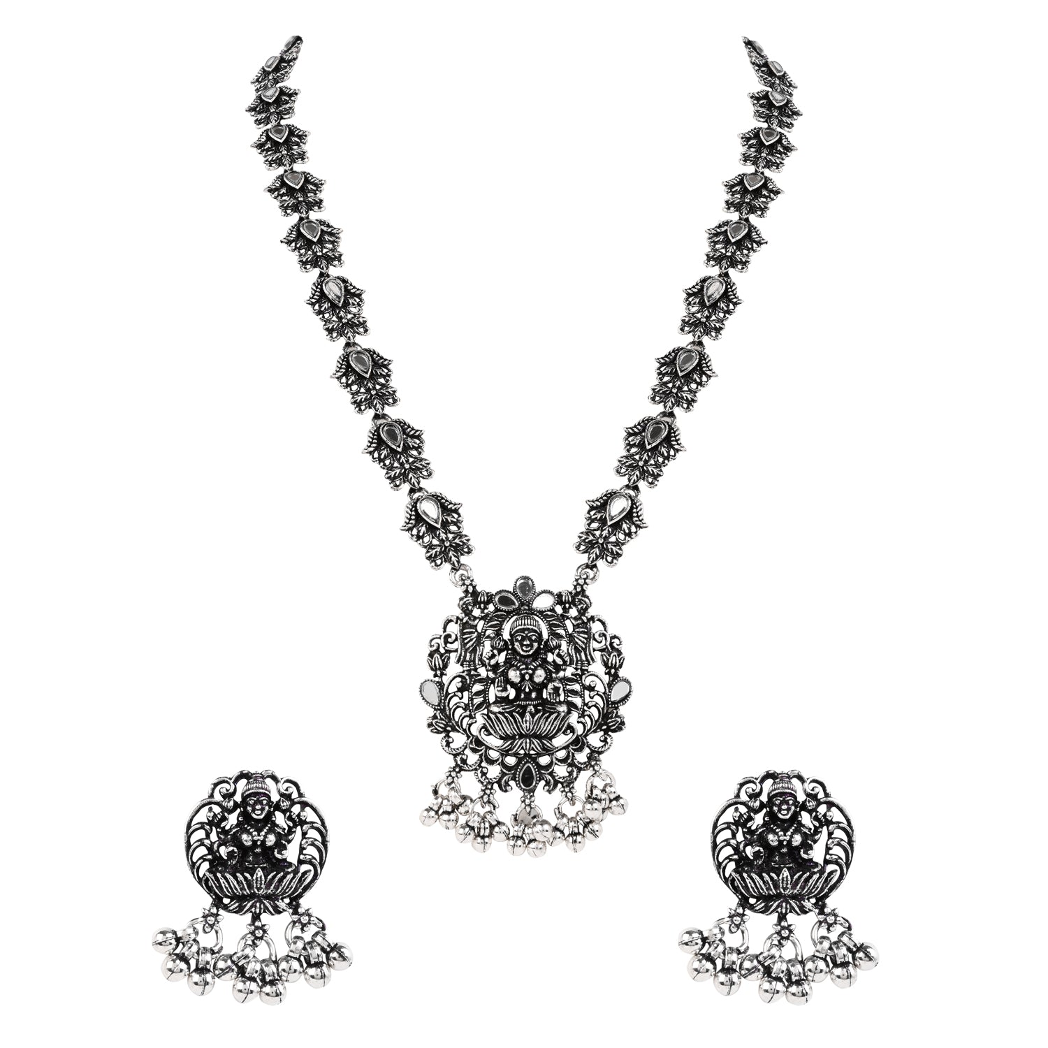Spiritual Goddess Motif - Oxidised Necklace Set