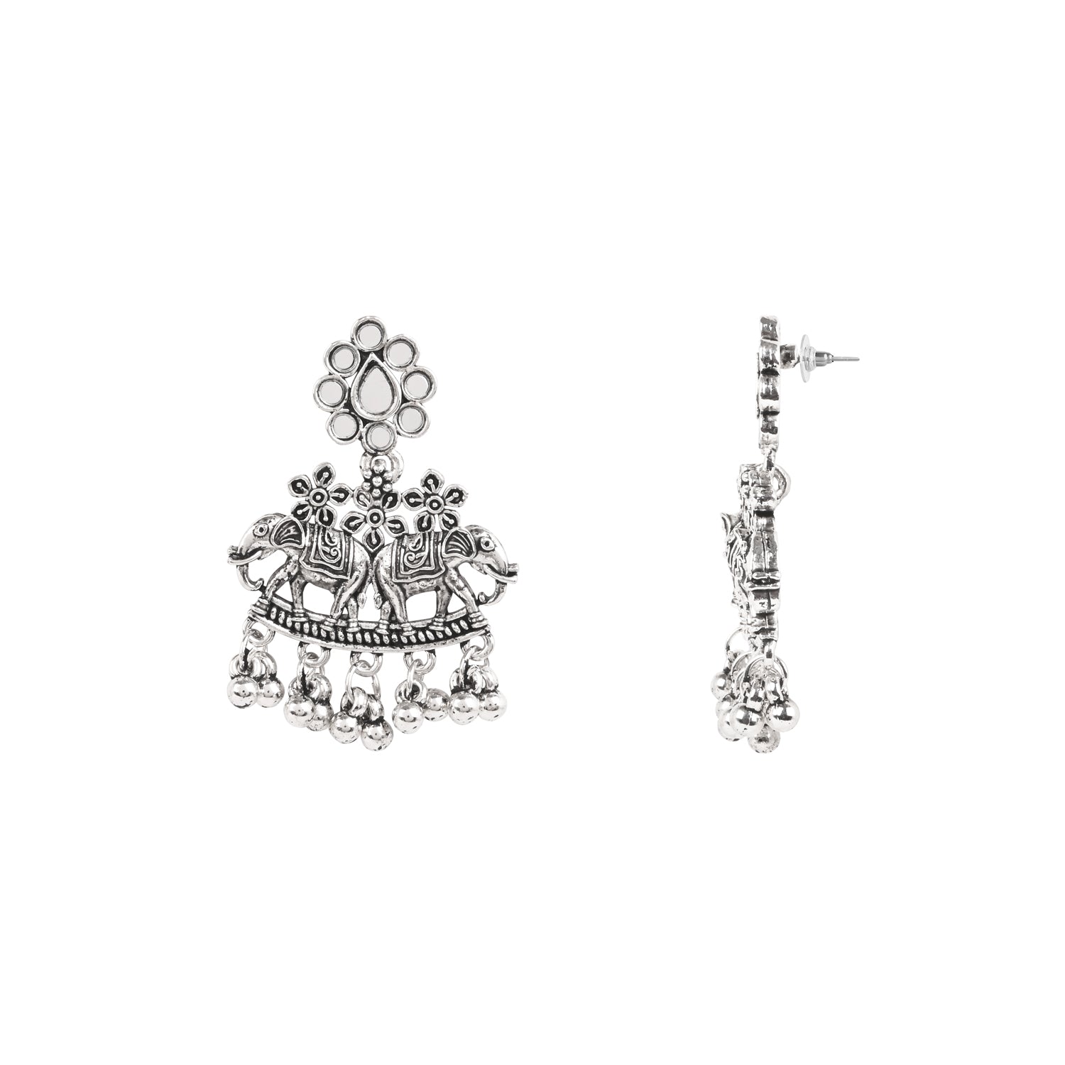 Elephant Charm Pendant - Statement Jewellery set