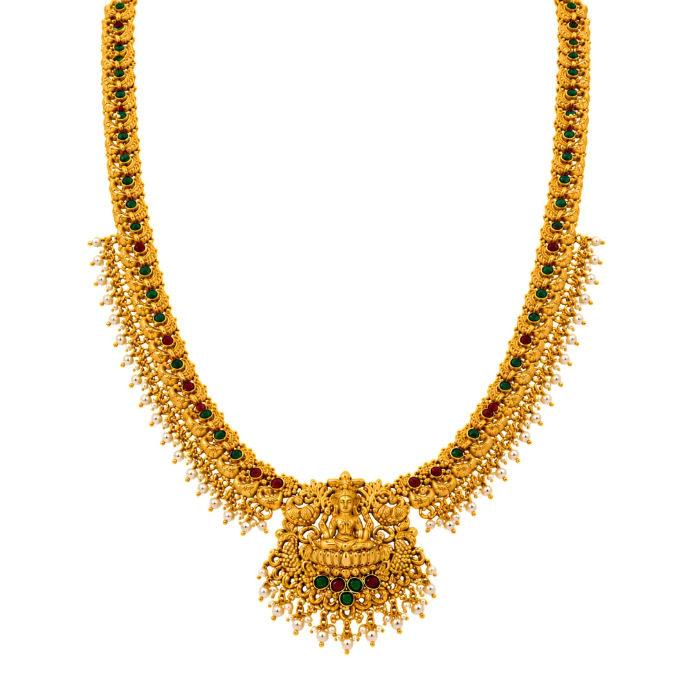 Anvika-Lakshmi Motif Choker Necklace Set