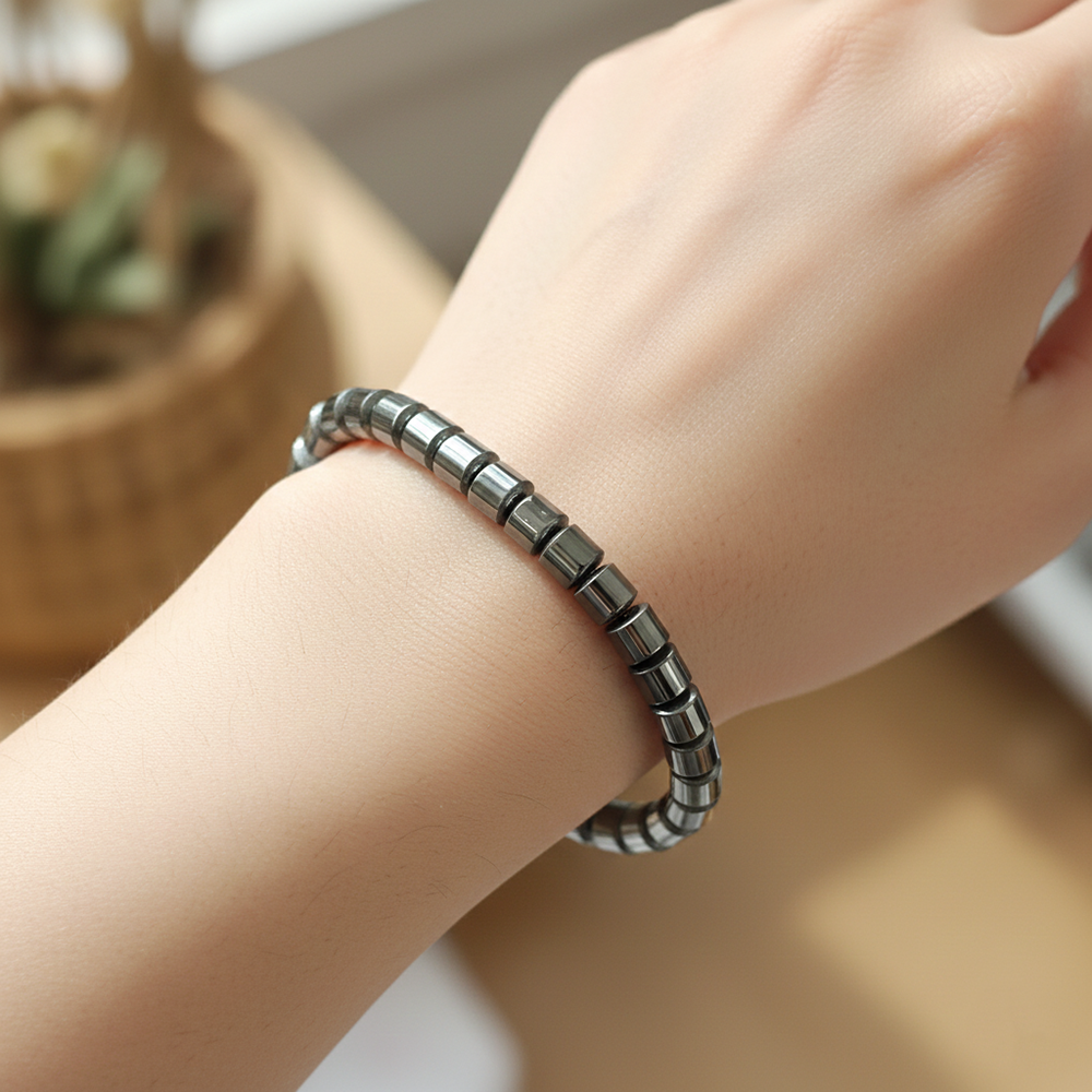 Unisex Hematite Grounding & Protection Bracelet | Balance • Strength • Stability