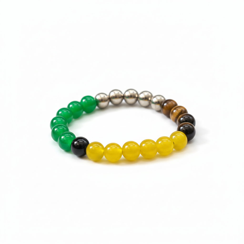 Unisex Multi-Stone Chakra Healing Bracelet – Success, Protection & Positive Energy Balance