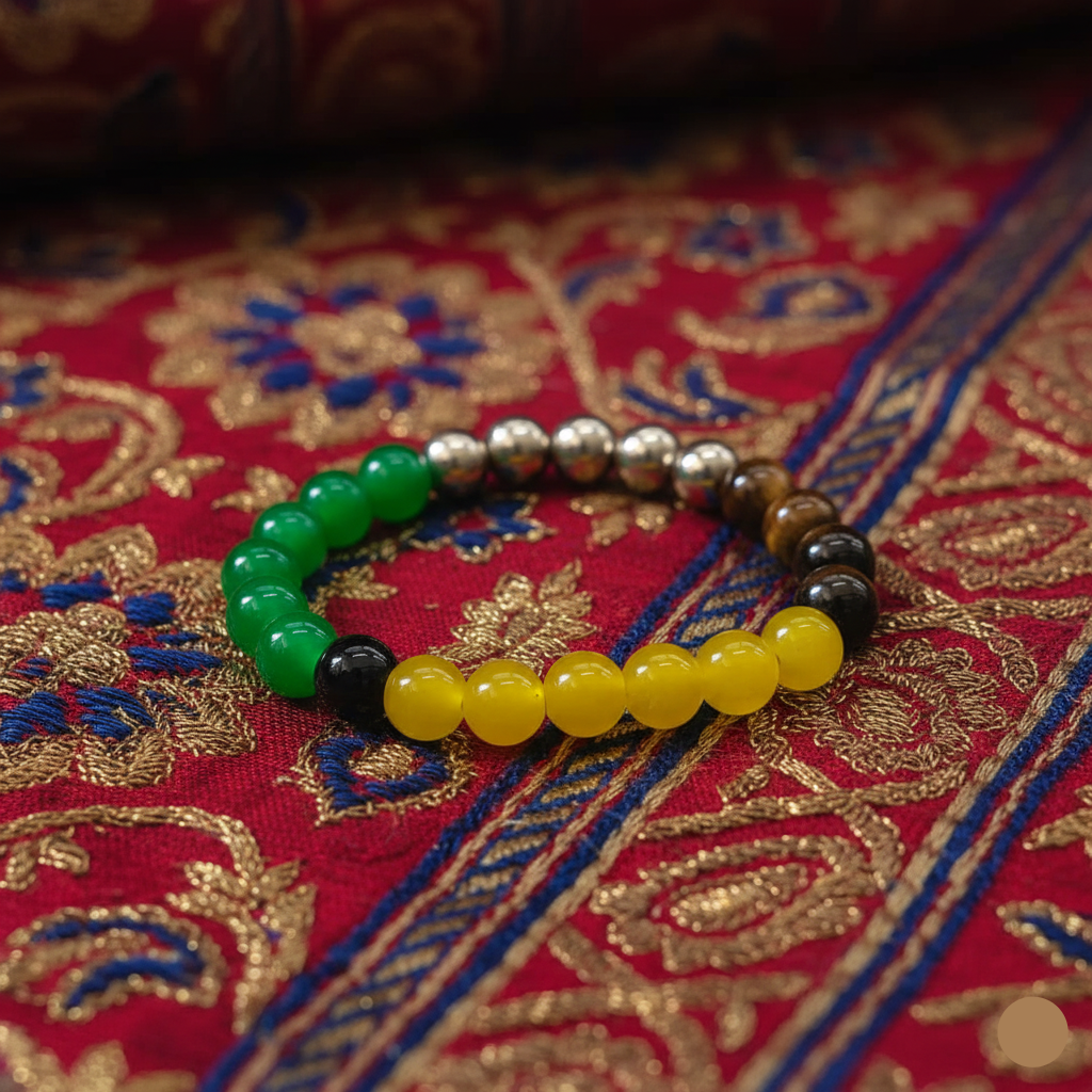 Multi-Stone Chakra Healing Bracelet – Success, Protection & Positive Energy Balance