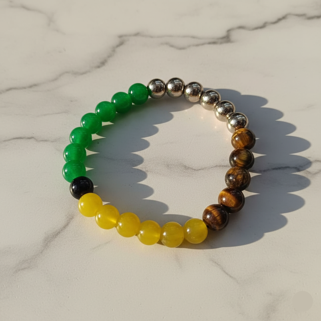 Unisex Multi-Stone Chakra Healing Bracelet – Success, Protection & Positive Energy Balance