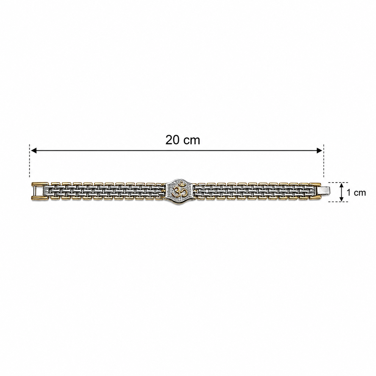 Viraansh- Om Symbol Dual Tone Bracelet for Men